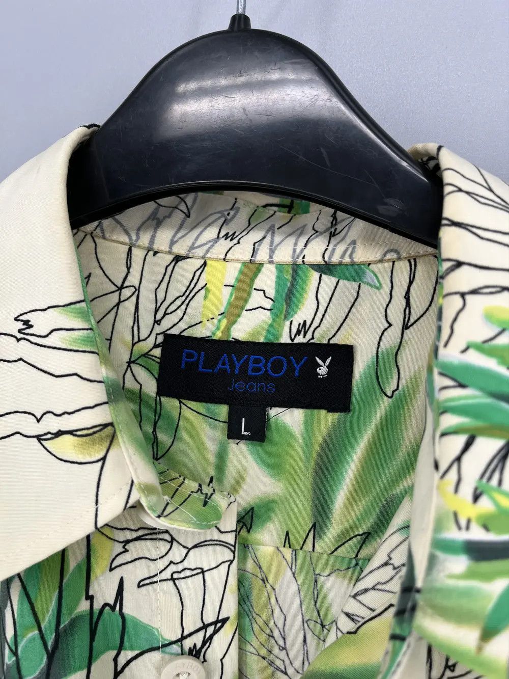 Playboy Vintage Y2K PLAYBOYS Floral Flowers Hawaiian Shirt Size US L / EU 52-54 / 3 - 7 Thumbnail