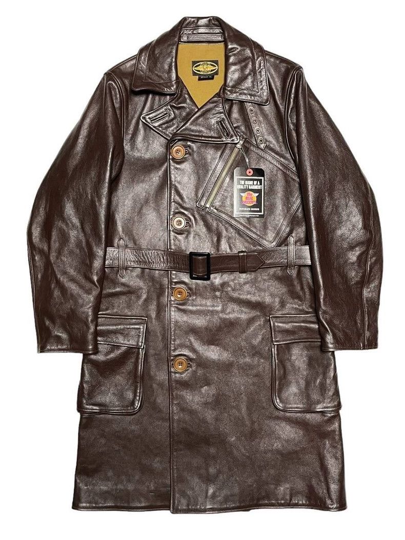 The Real McCoy's The Real McCoys s Reproduction WWI Horsehide Flight Coat, Size US M / EU 48-50 / 2 - 1 Thumbnail