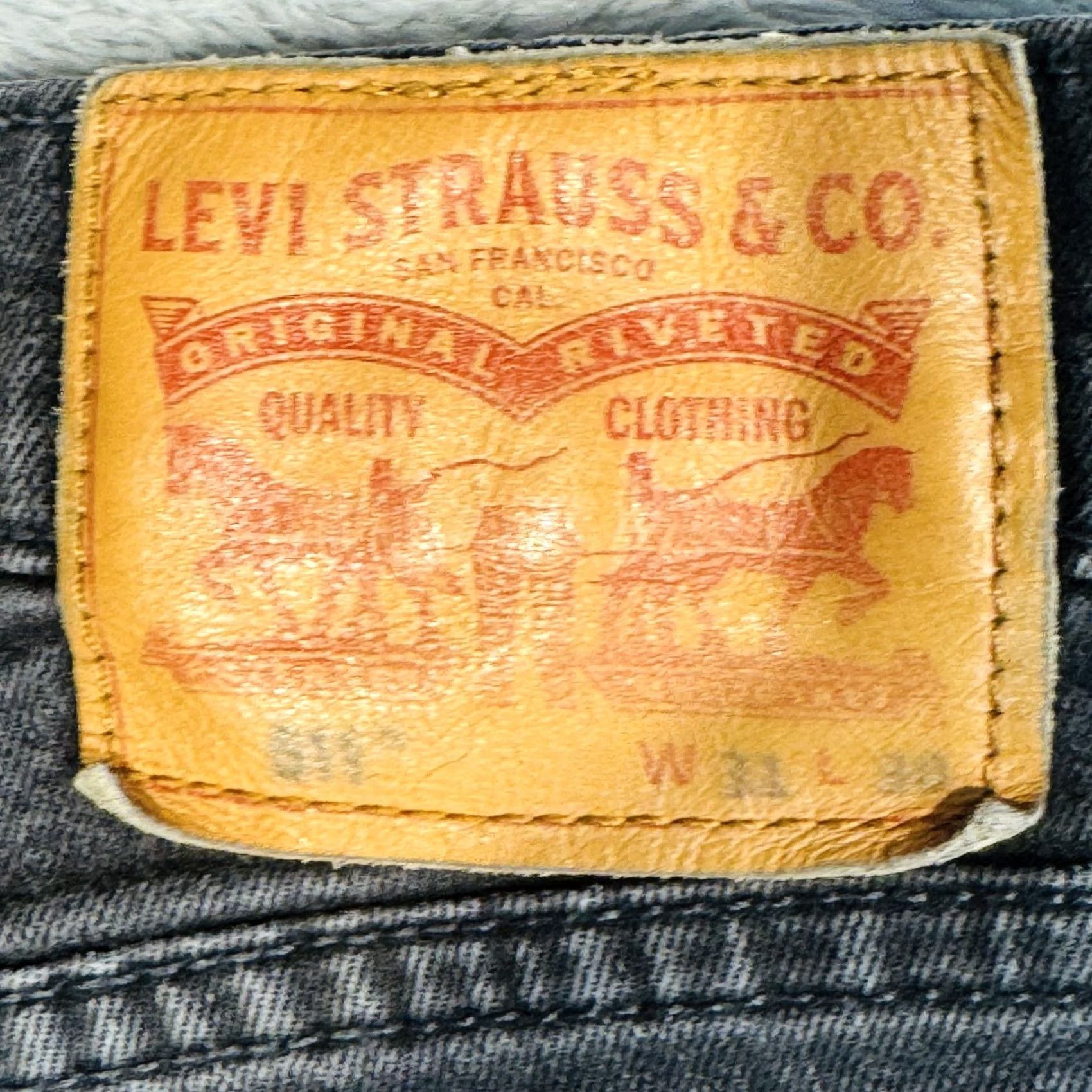 Levi's Levi's 511 Jeans Mens 29x29 Black Dark Wash Slim Tapered Zip Fly Denim Pocket Logo USA 511 Mens Jeans Size US 29 - 7 Thumbnail
