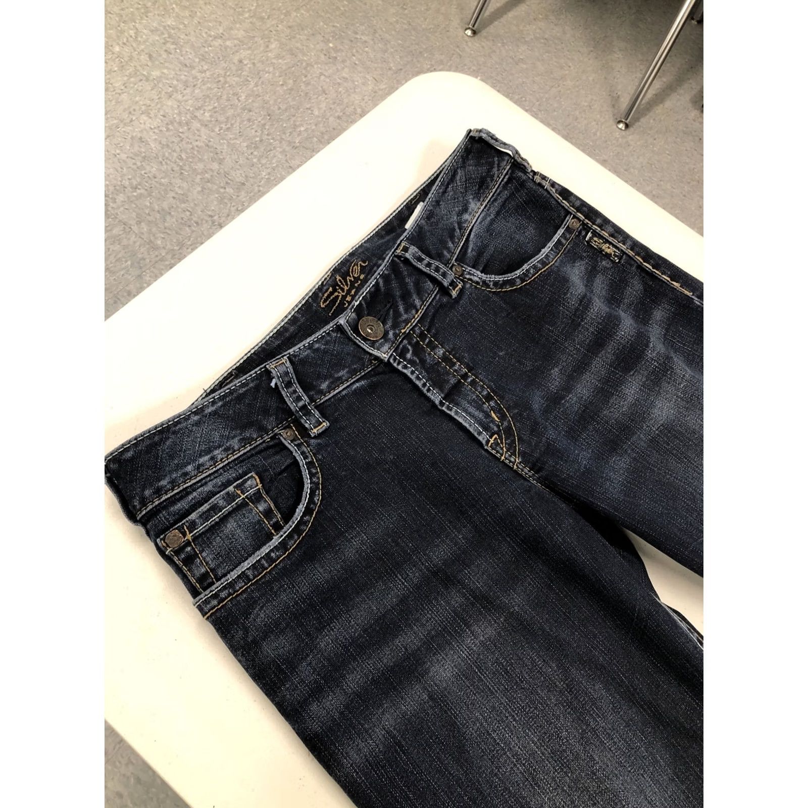 Silver Jeans Co. Silver Jeans - Distressed Denim 32x27.5 Size 24" / US 00 / IT 34 - 6 Thumbnail