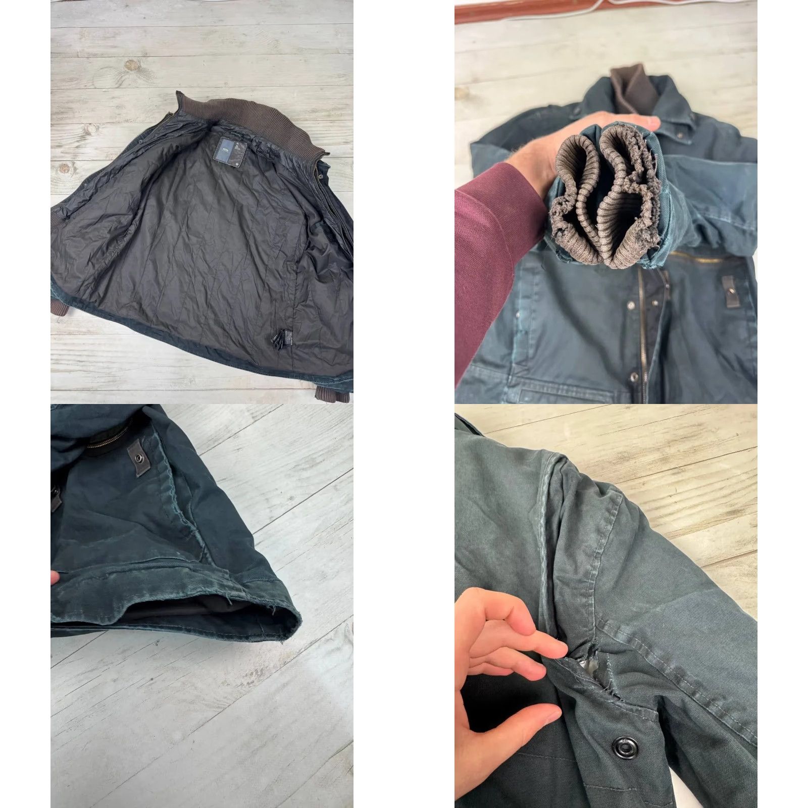G-Star VINTAGE G-Star Raw Stinger Jacket Distressed Y2K 90s Men XL Green Bomber Jacket Mens XL Green 90s Size US XL / EU 56 / 4 - 10 Thumbnail