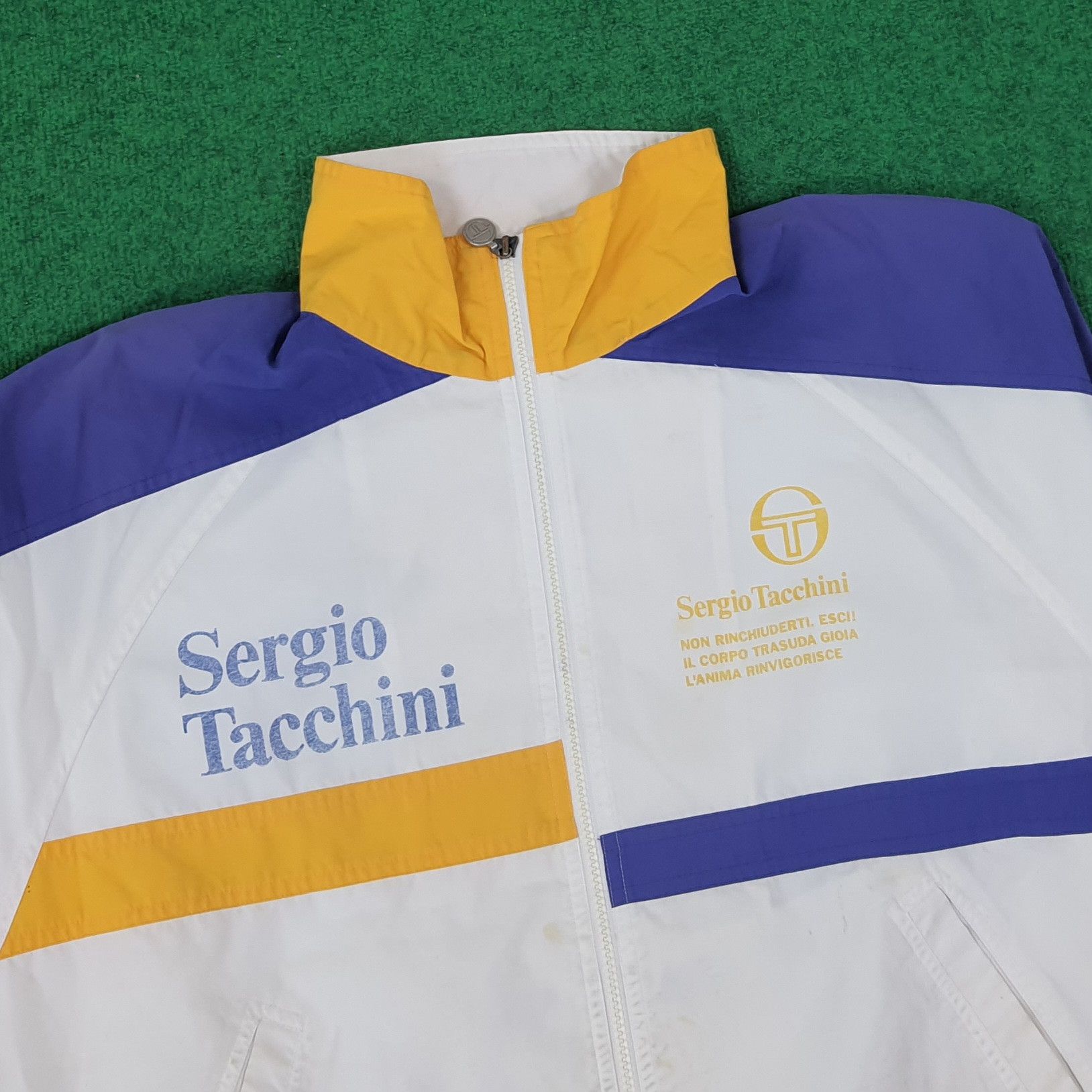 Sergio Tacchini × Vintage Vintage Sergio Tacchini Designer Jacket C221N7 Size US L / EU 52-54 / 3 - 2 Thumbnail
