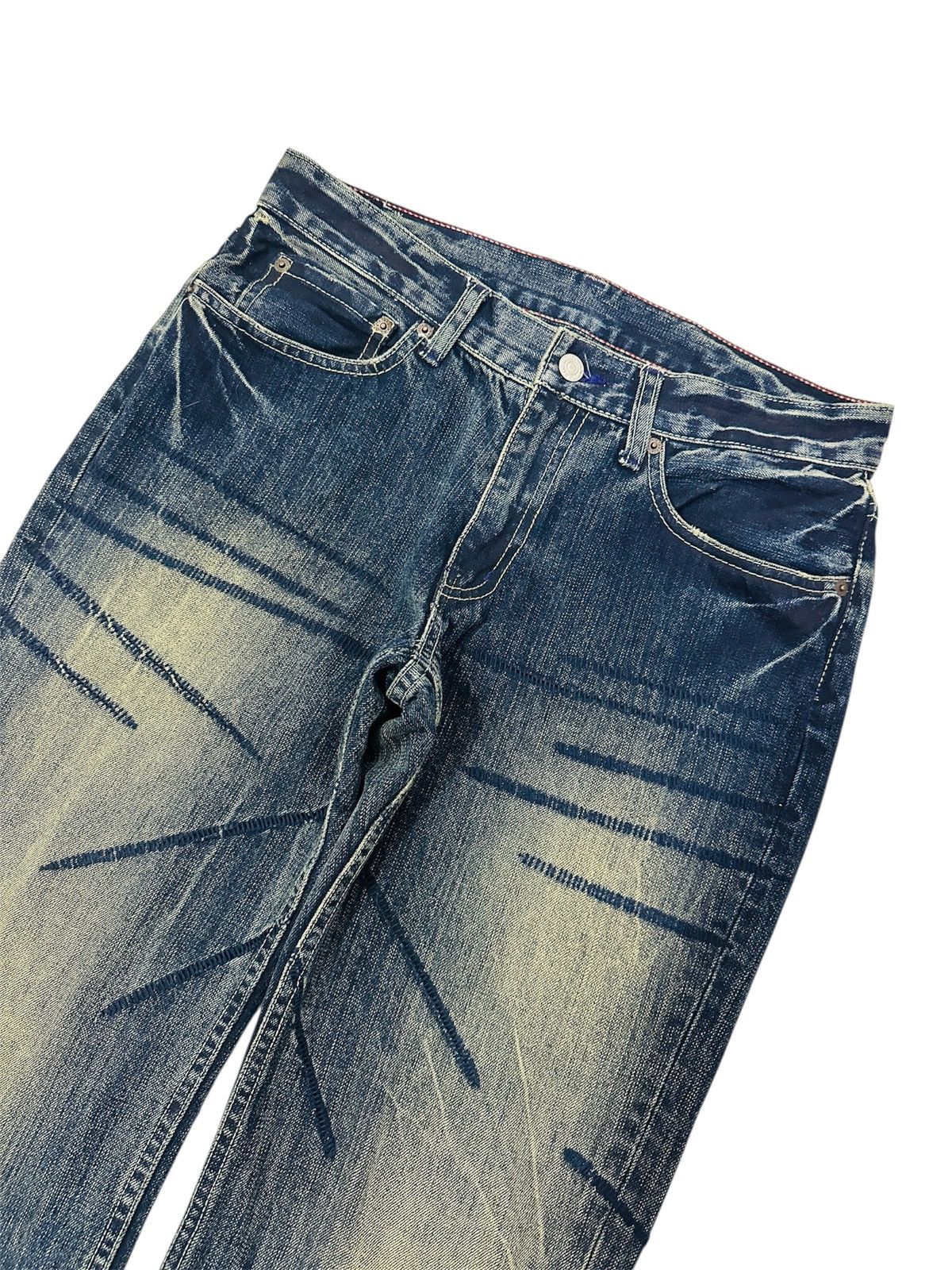 Designer × Japanese Brand × Takeo Kikuchi Vintage Japanese TAKEO KIKUCHI Faded Wash Jeans Size US 32 / EU 48 - 5 Thumbnail
