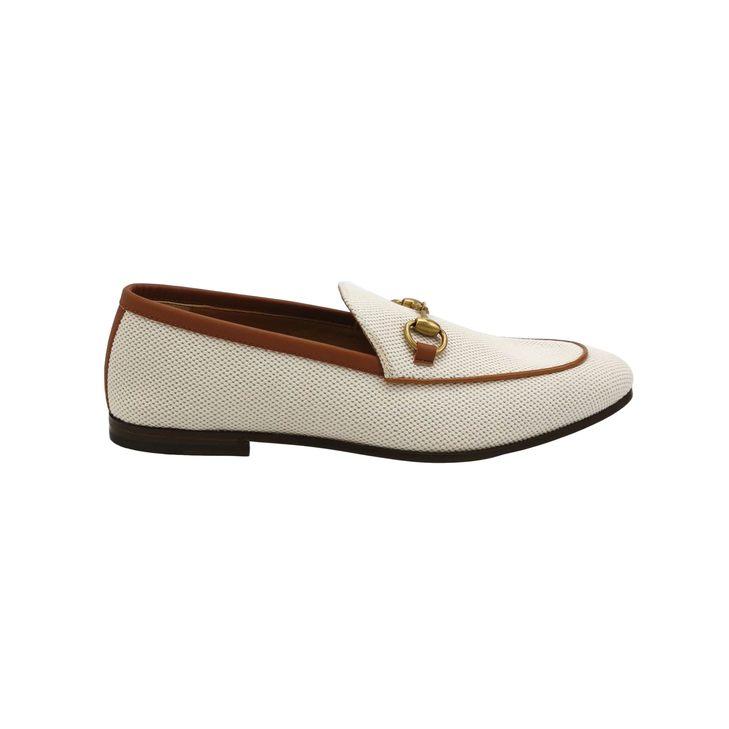 Gucci Gucci Horsebit Canvas Panel Loafers EU 40.5 Size US 7 / EU 40 - 1 Thumbnail