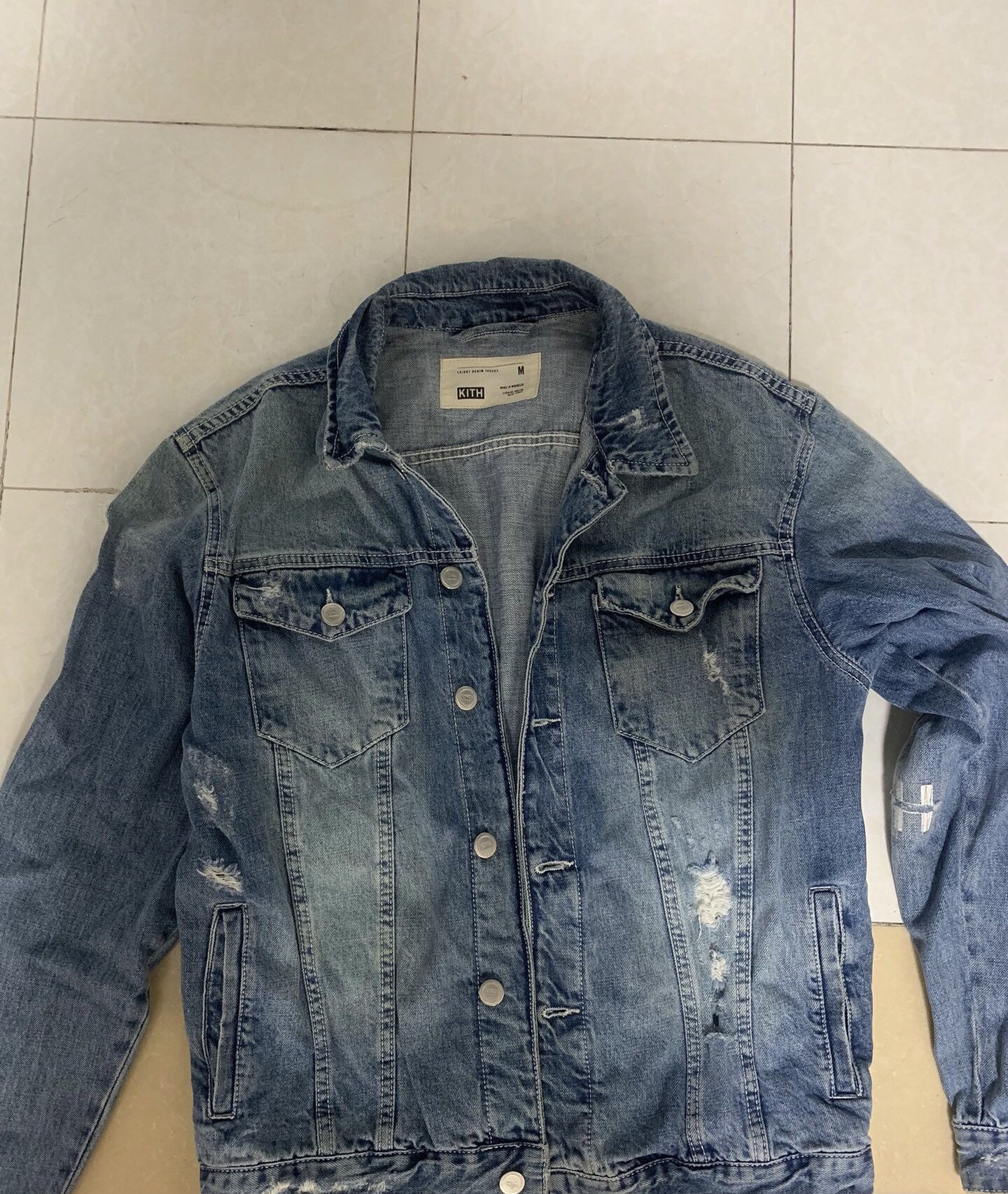 Kith laight denim jacket hosu blue best sale