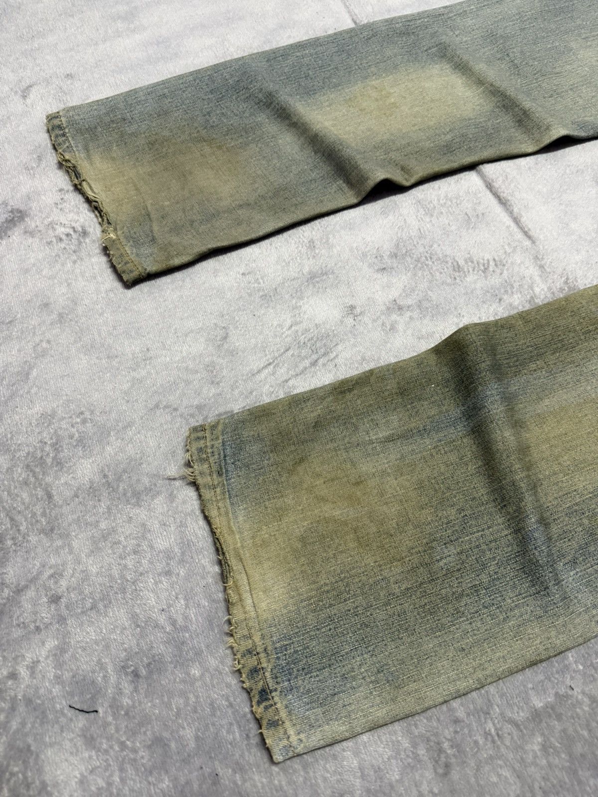 Edwin × Japanese Brand × Vintage Edwin 505 Mud Wash Selvedge Red Line Loose Straight Jeans Size US 31 - 15 Thumbnail