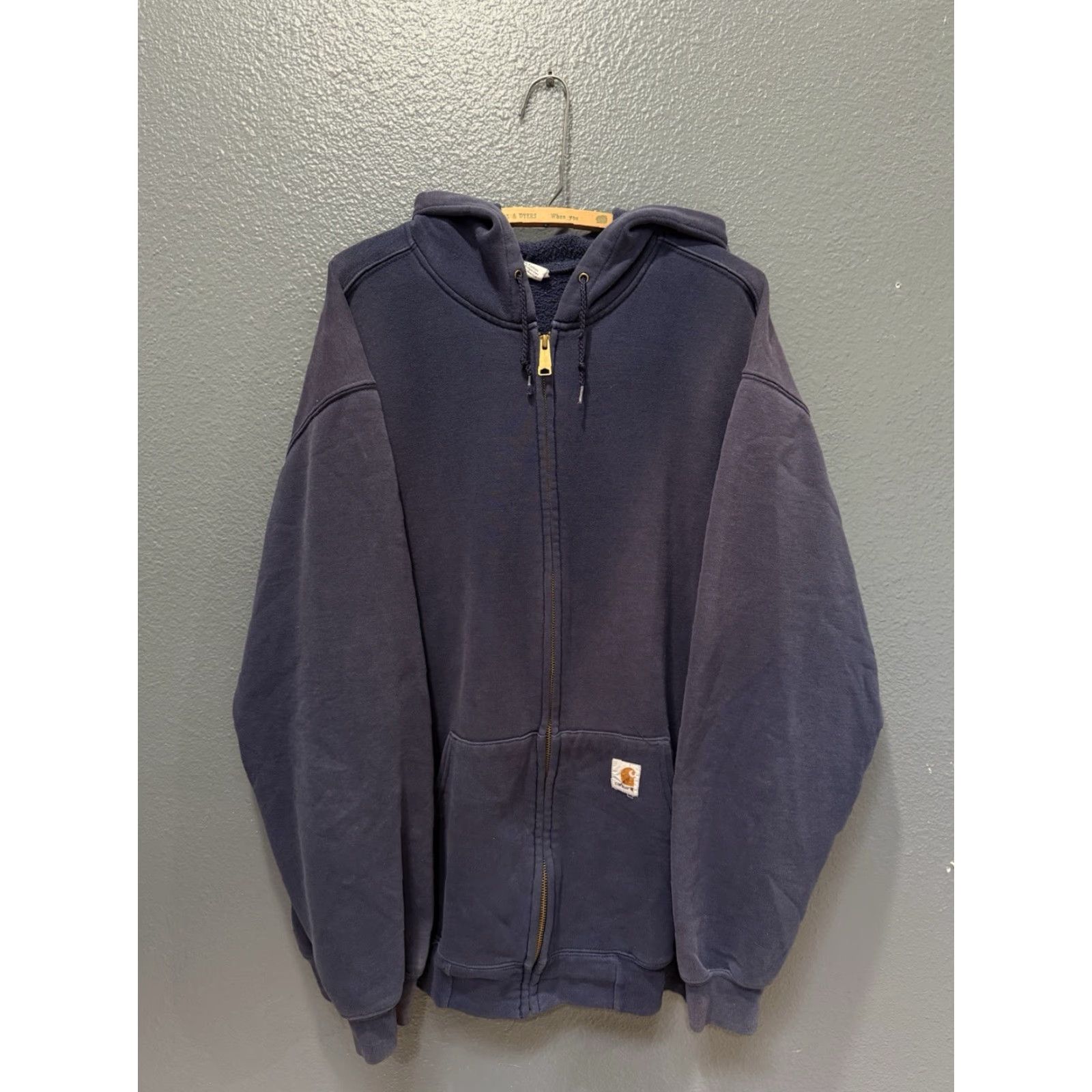 Carhartt VINTAGE Carhartt Navy Blue Cotton Zip Hoodie Men XL Full Zip 29in 26in US Made Men’s Hoodie Size US XL / EU 56 / 4 - 3 Thumbnail