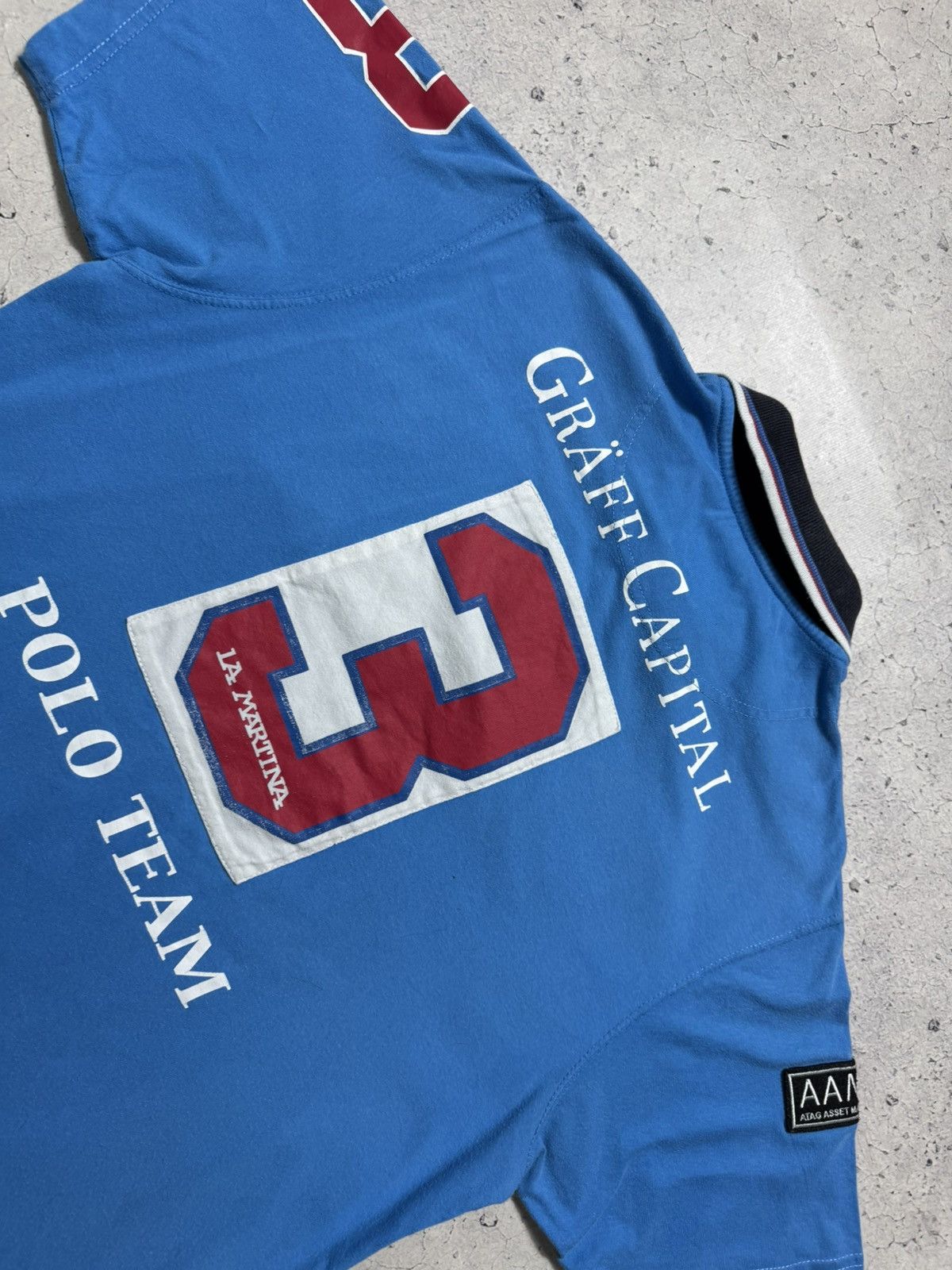 La Martina La Martina #3 Polo Team Vintage Polo Shirt Size M Blue Size US M / EU 48-50 / 2 - 10 Thumbnail