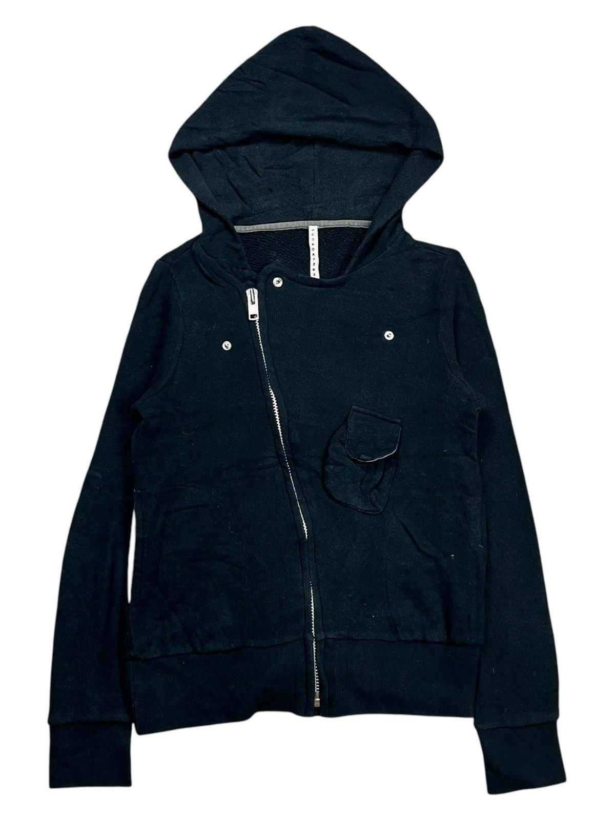 Pre-owned Cabane De Zucca X Issey Miyake 2000s Sunao Kuwahara - Asymetrical Zip Hoodie