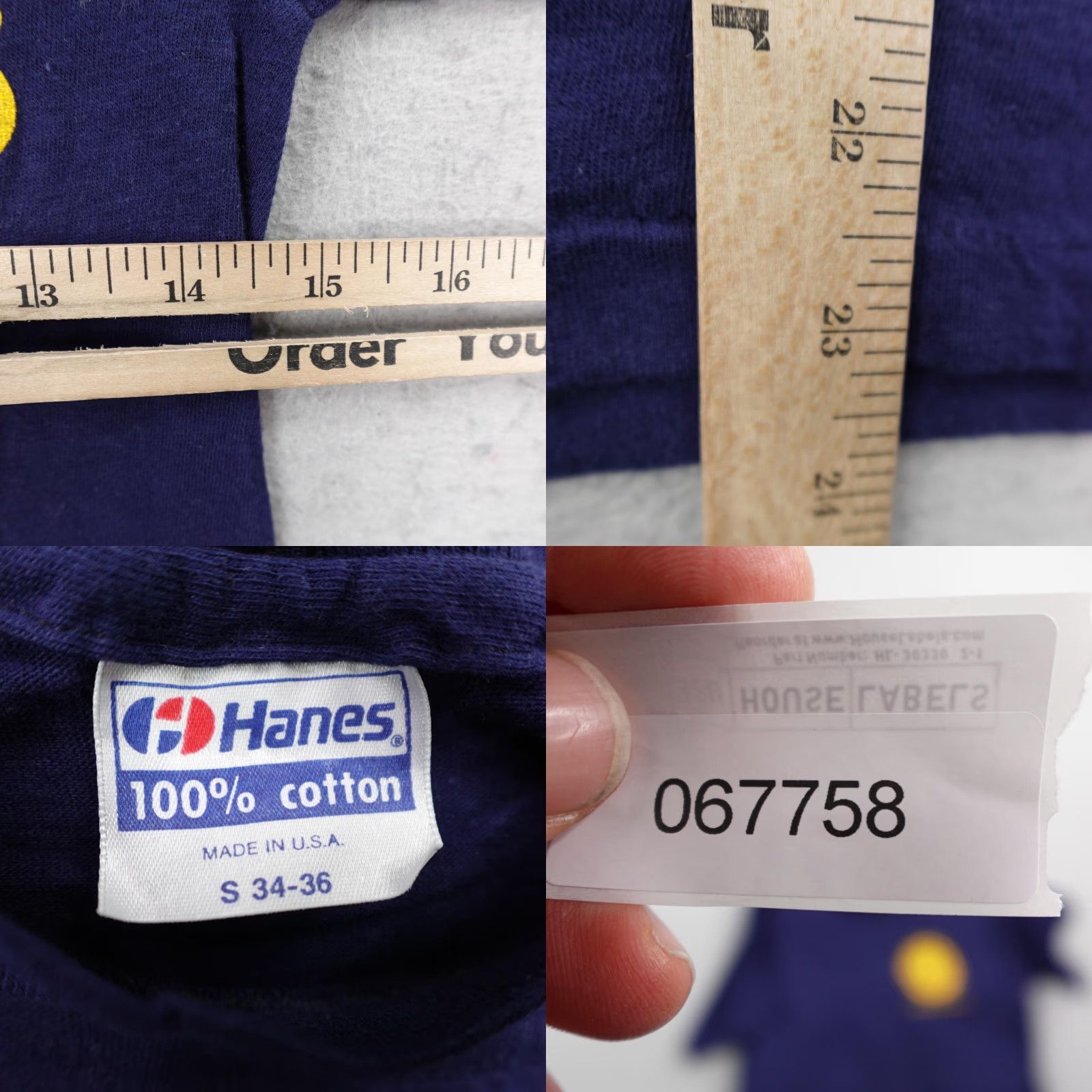 Hanes VINTAGE UC Berkeley Shirt Mens Small Blue MBA Cal Graduate School Business 80s Size US S / EU 44-46 / 1 - 8 Thumbnail