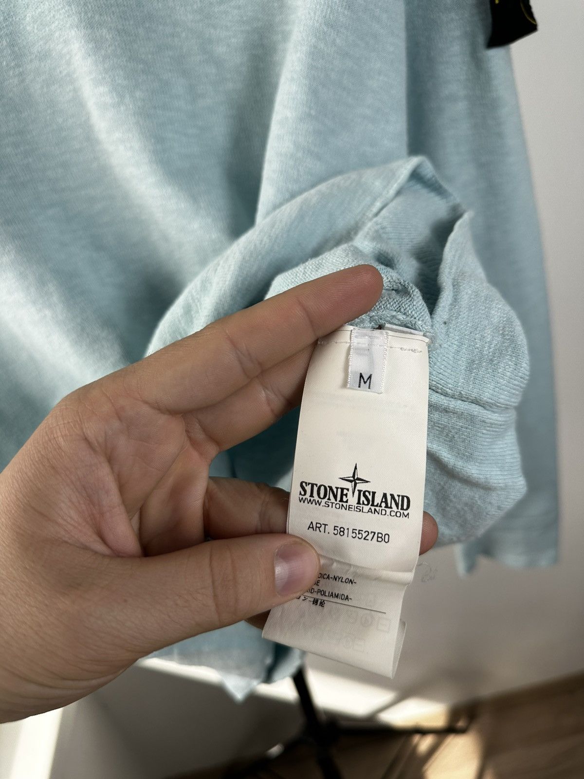 Stone Island Stone Island V-neck Knit Sweater Blue Patch Pullover Size US M / EU 48-50 / 2 - 7 Thumbnail