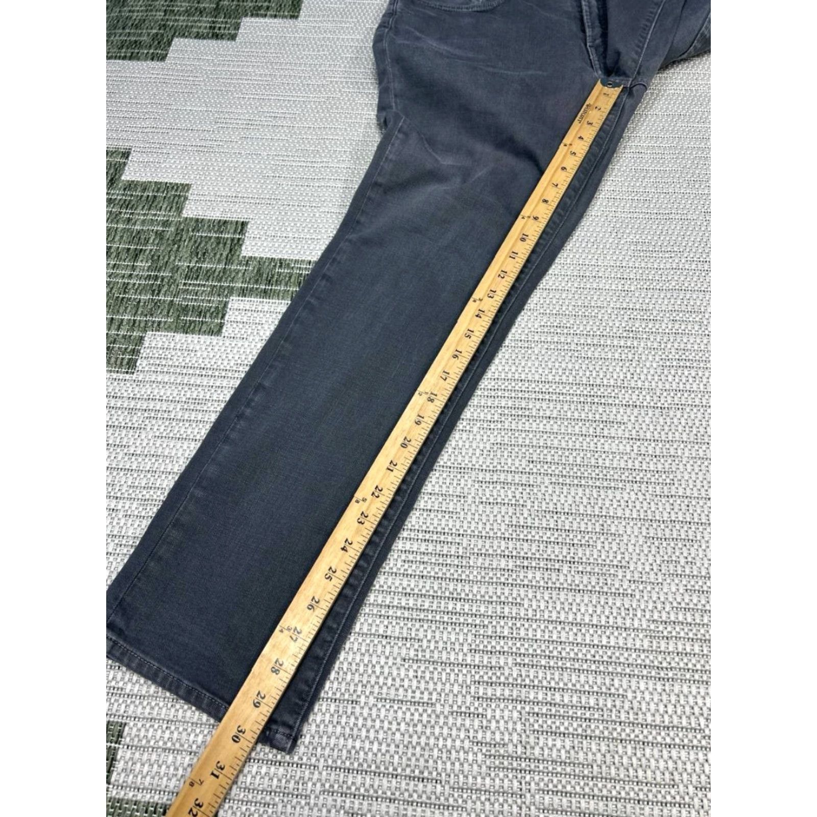 Bonobos Bonobos Jeans Mens 36 Gray Denim Slim Fit Logo Cotton Stretch Mid Rise 36x30 Size US 36 / EU 52 - 3 Thumbnail