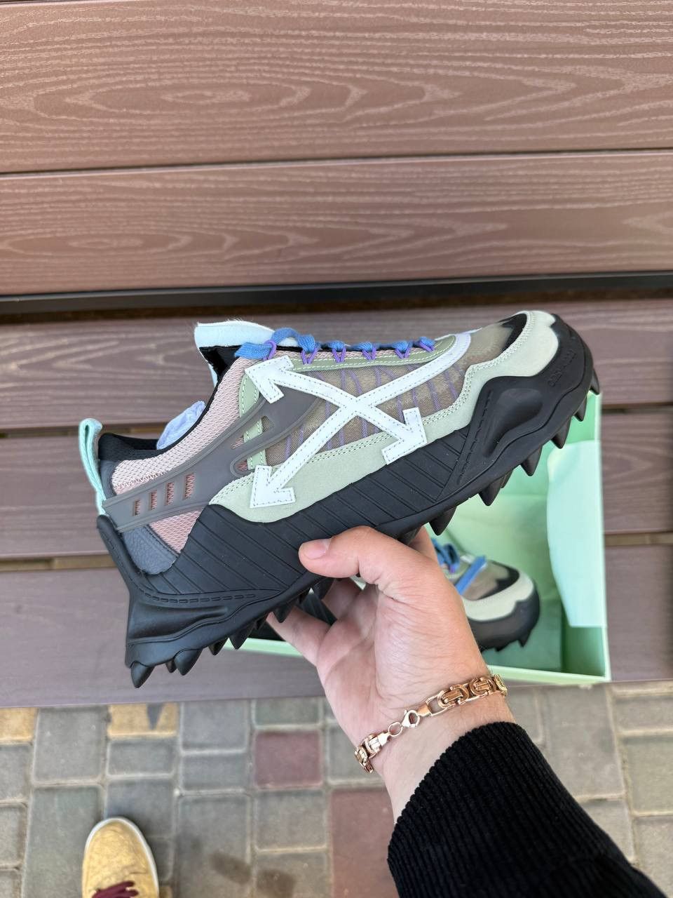 Off-White OFF WHITE ODSY 1000 GREEN WHITE Size US 11 / EU 44 - 4 Thumbnail