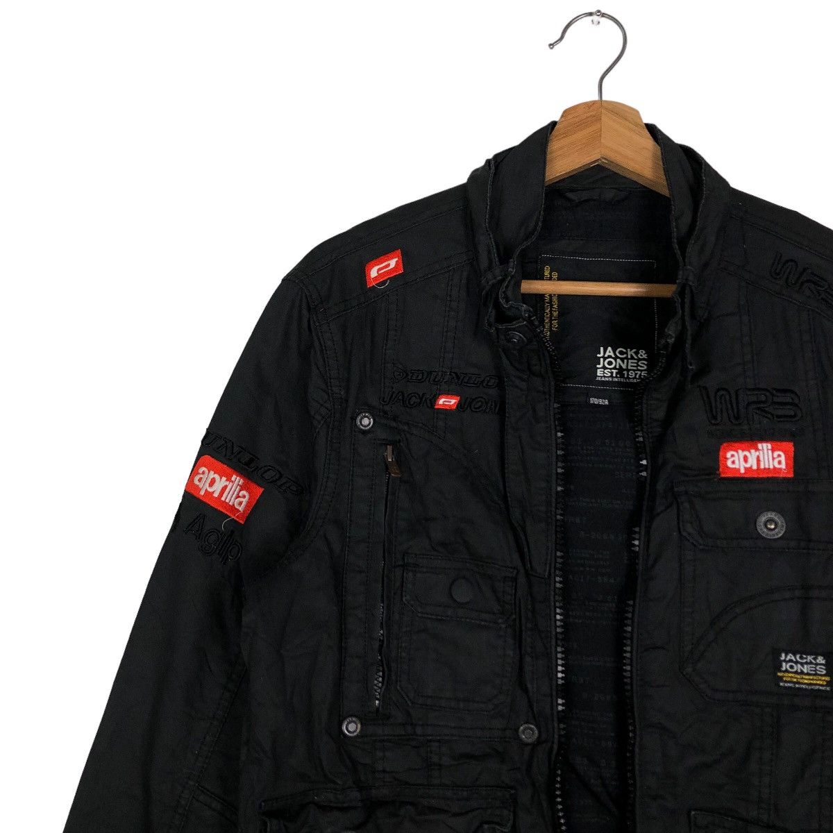Sports Specialties 🔥Vtg Biker Racing Leather Jacket Jack & Jones Aprilia Japan Size US M / EU 48-50 / 2 - 5 Thumbnail
