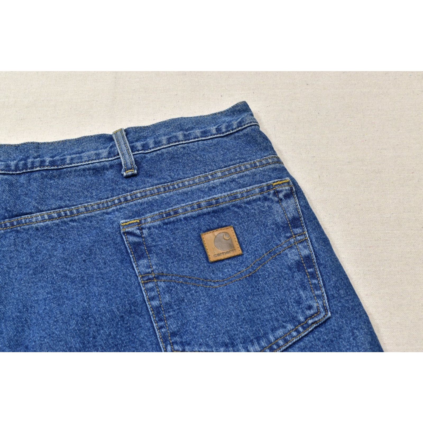 Carhartt VINTAGE Carhartt Jeans 5-Pocket 32 Inseam 48 Big & Tall Mens Relaxed Fit Flannel Lined Denim Blue Size US 32 / EU 48 - 7 Thumbnail