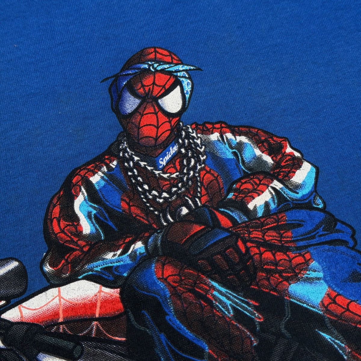 Marvel Comics Spider-Man Y2K Gangster Rider Very Rare Design Tee Marvel Size US L / EU 52-54 / 3 - 3 Thumbnail
