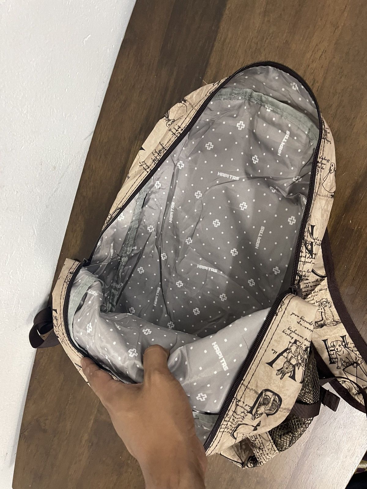 Japanese Brand Unisex HAPI+TAS Fullprint nylon bagpack Size ONE SIZE - 10 Thumbnail