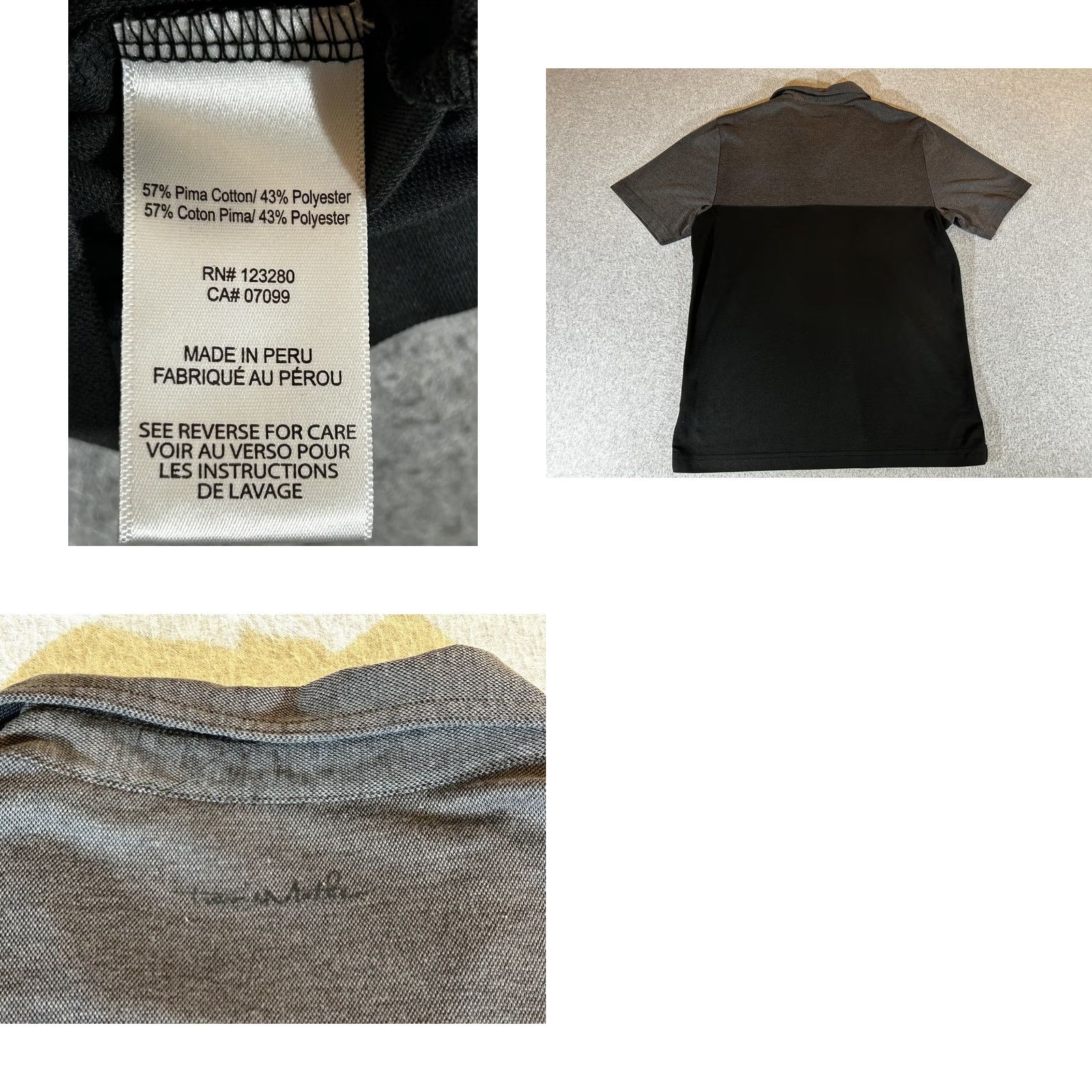 TravisMathew TravisMathew Polo Shirt Mens Medium Black Striped Chest Panel Pima Cotton Short Sleeve Golf Polo Shirt Size US M / EU 48-50 / 2 - 8 Thumbnail