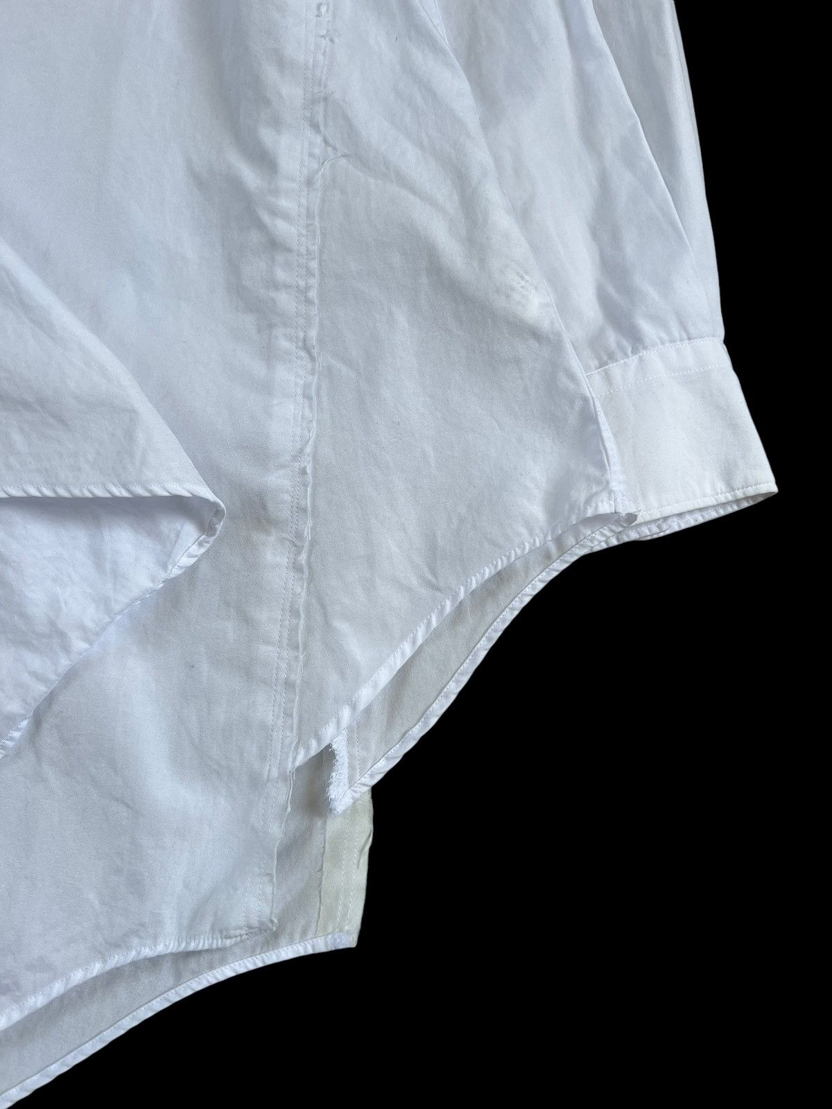 Comme des Garcons 2017 Comme des Garçons Shaped Cut-Off Button Up Shirt Size US L / EU 52-54 / 3 - 19 Thumbnail