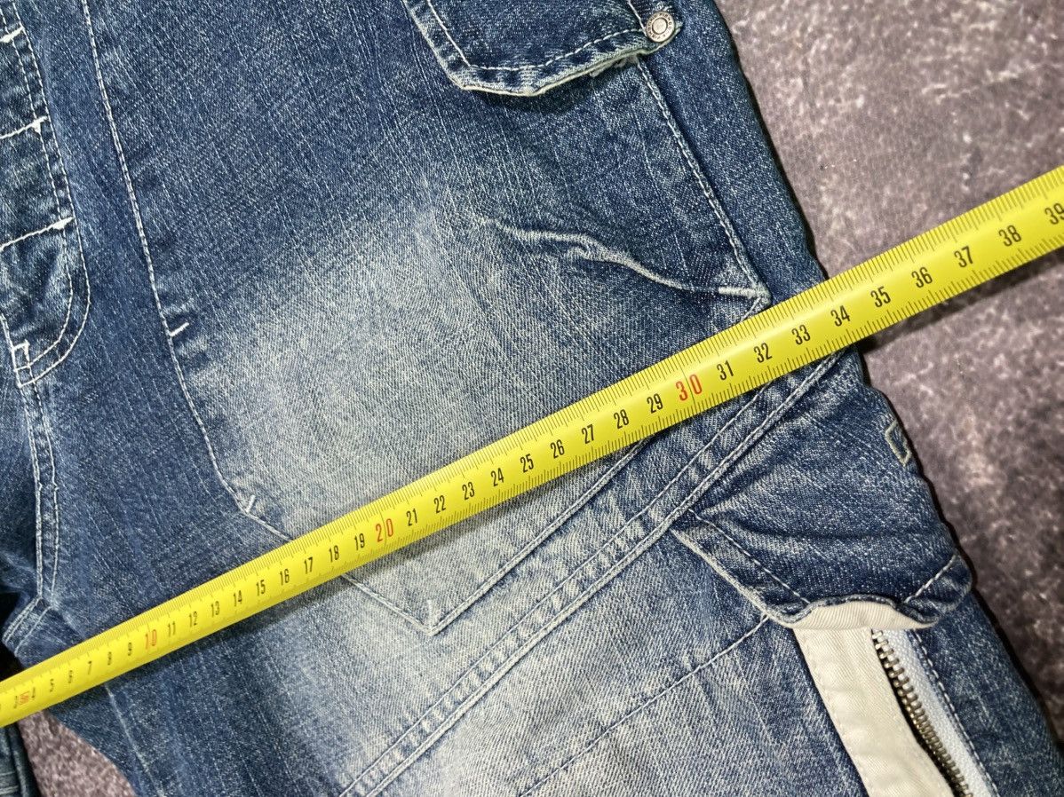 JNCO Vintage Y2K Fishbone Multi-pocket Flared Washed Jeans Pants Size US 30 / EU 46 - 23 Thumbnail