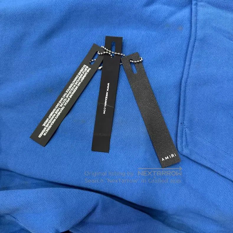 Amiri Amiri Blue bone sweater Size US M / EU 48-50 / 2 - 3 Thumbnail