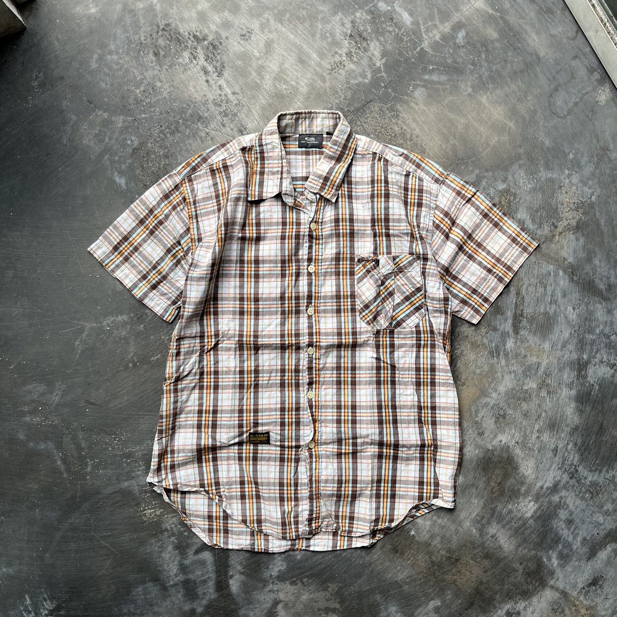G-Star G star raw plaid luxor back stitch shirt Size US M / EU 48-50 / 2 - 1 Thumbnail