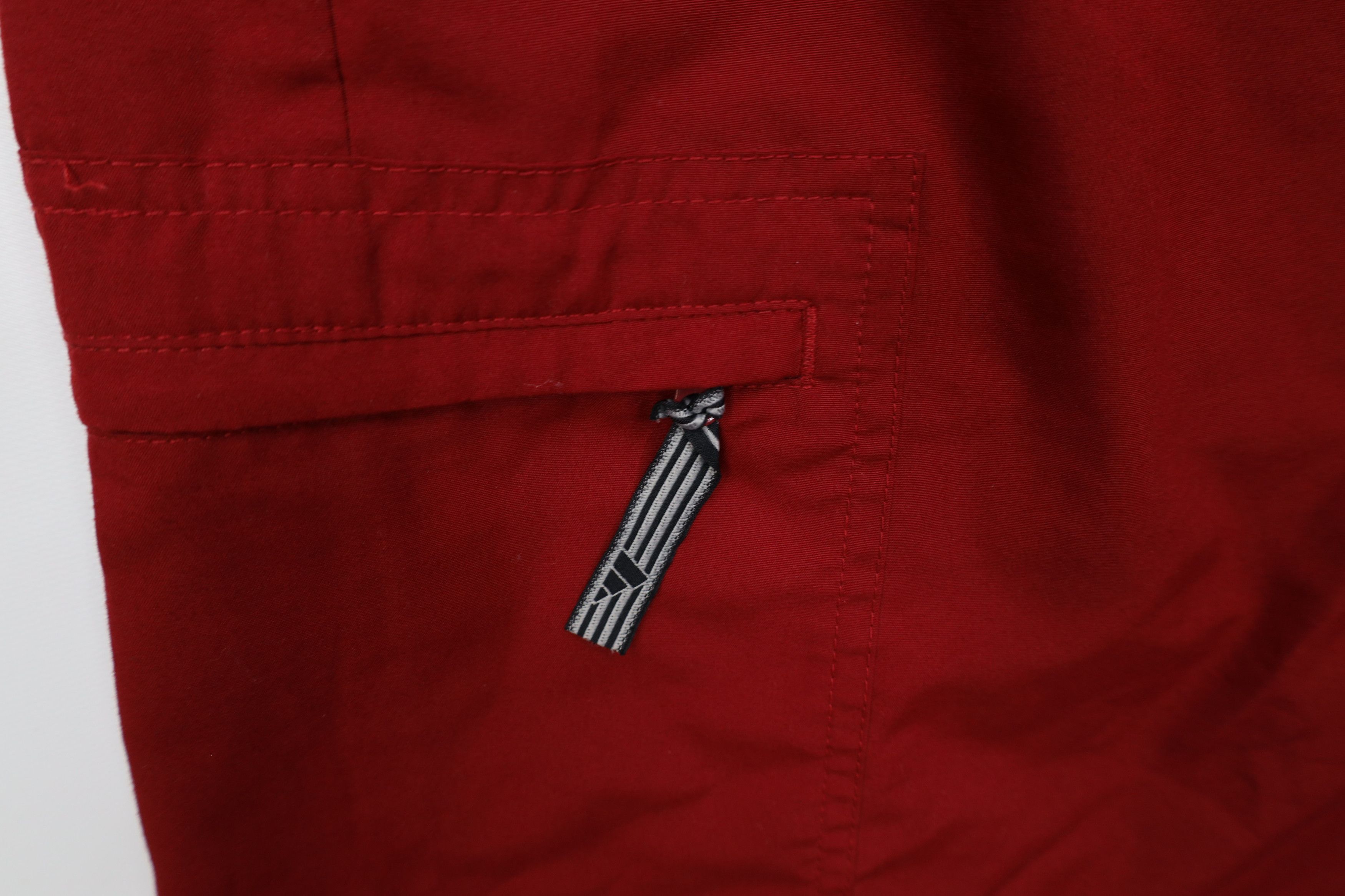 Adidas Vintage Y2K 2001 Adidas Baggy Microfiber Cargo Shorts Red Size US 34 / EU 50 - 6 Thumbnail