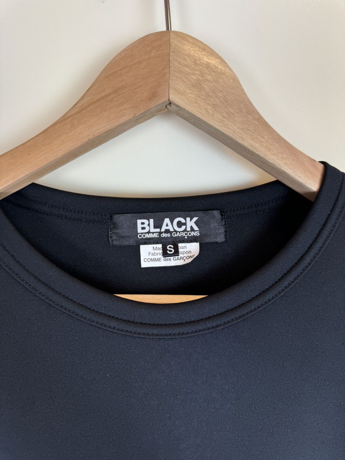 Comme des Garcons × Japanese Brand Comme Des garcons black crop top polyester oversized S Size S / US 4 / IT 40 - 7 Thumbnail