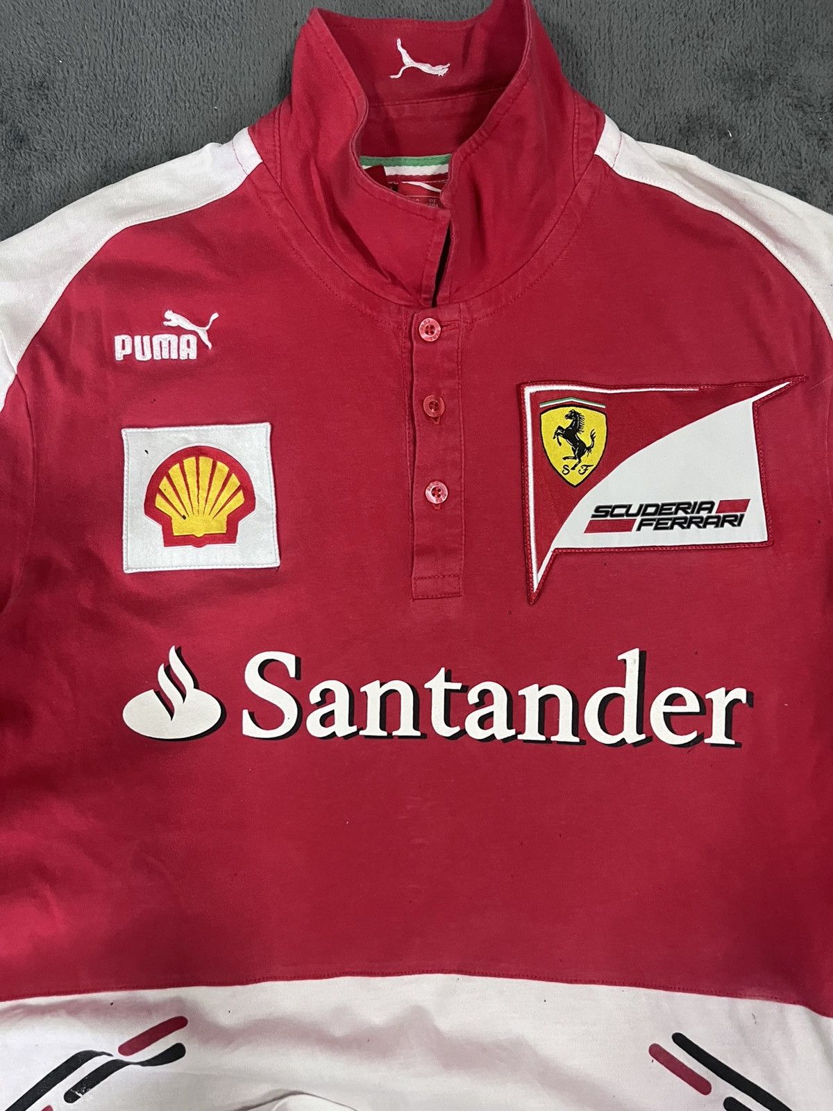Ferrari × Puma PUMA Mens Ferrari Graphic Polo Shirt Red Size L Size US L / EU 52-54 / 3 - 3 Thumbnail