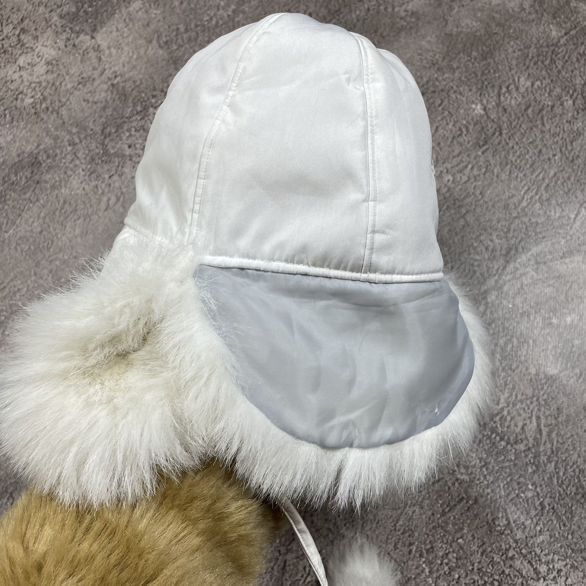 Vintage Vintage 90s Mohair Fuzzy Beanie White Punk Grunge Faded OS Size ONE SIZE - 5 Thumbnail