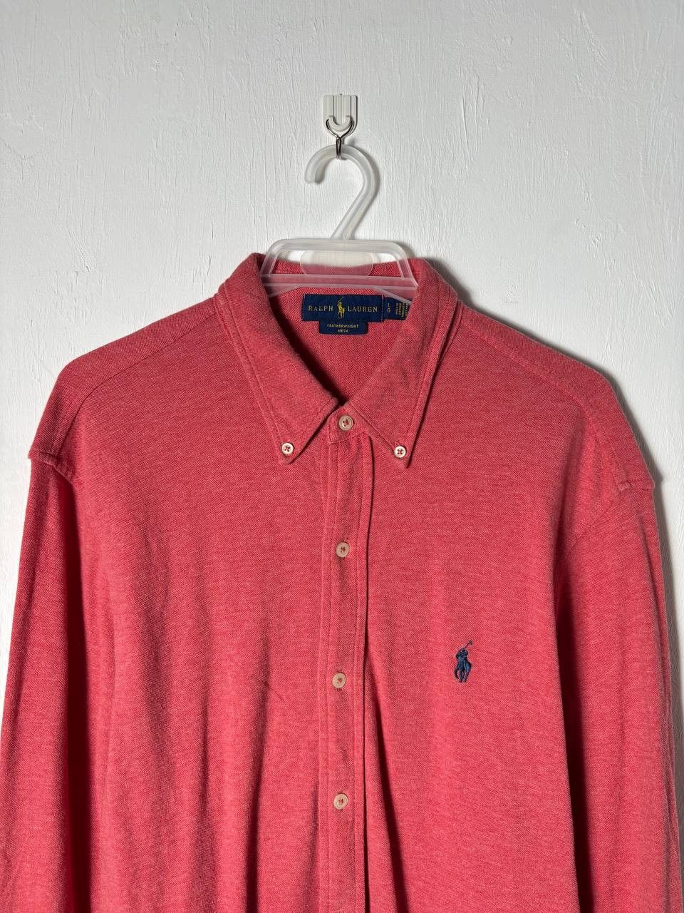 Polo Ralph Lauren Polo Ralph Lauren Featherweight Mesh Cotton Button Up Shirt Size US L / EU 52-54 / 3 - 3 Thumbnail