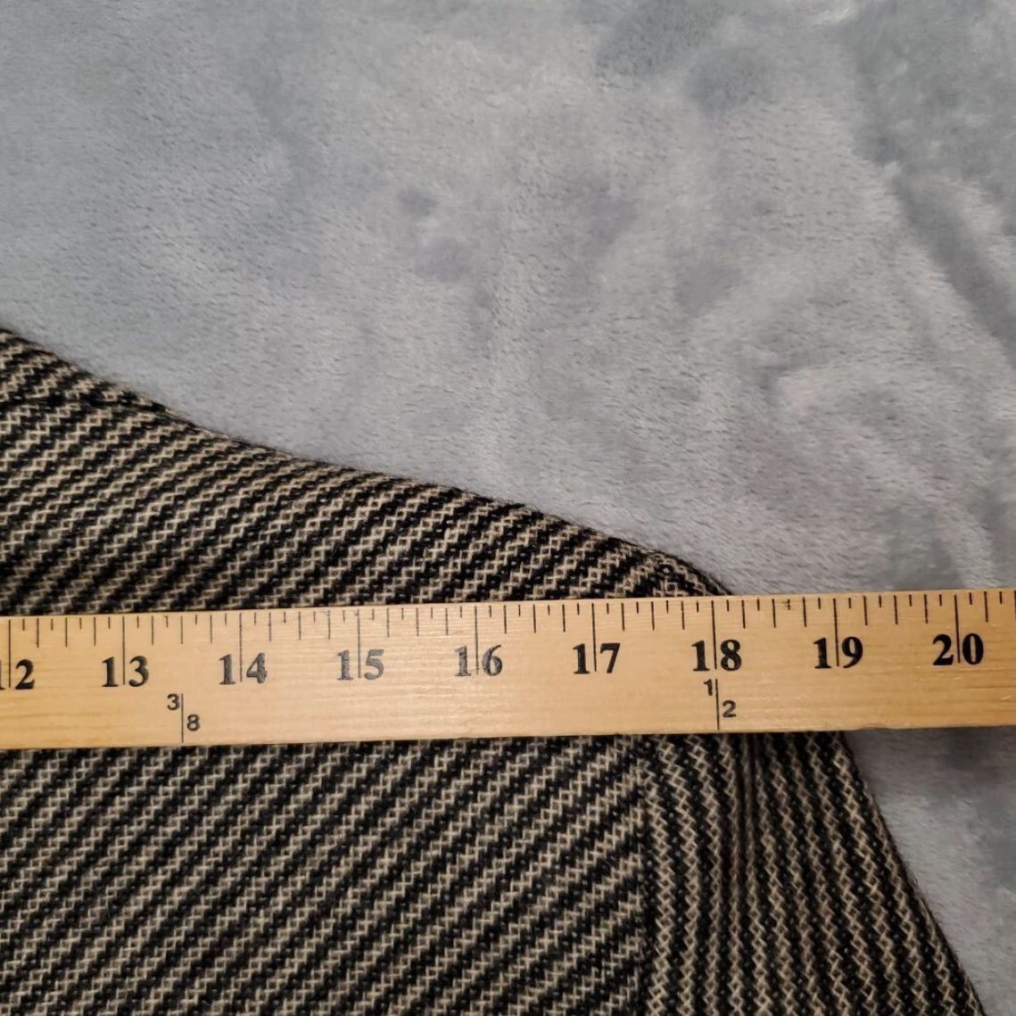 Vintage Hudsons Mens Blazer Jacket Casual Vintage Union Made in USA Western Wool Striped Brown 39 Two-Button Notch Lined Pockets Mens Size 40R - 6 Thumbnail