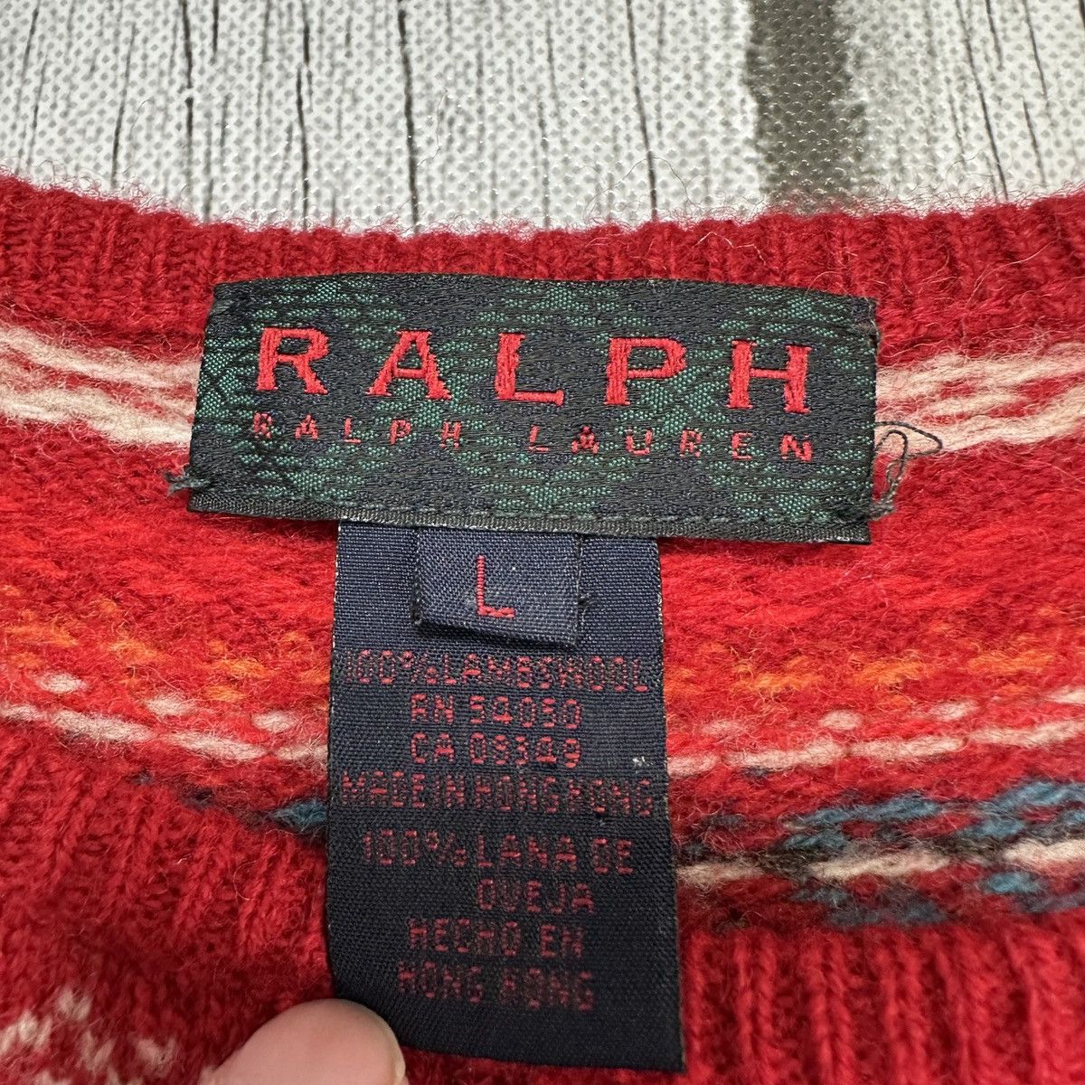 Ralph Lauren × Vintage Vintage Ralph Lauren short sleeve lambswool sweater Size L / US 10 / IT 46 - 4 Thumbnail