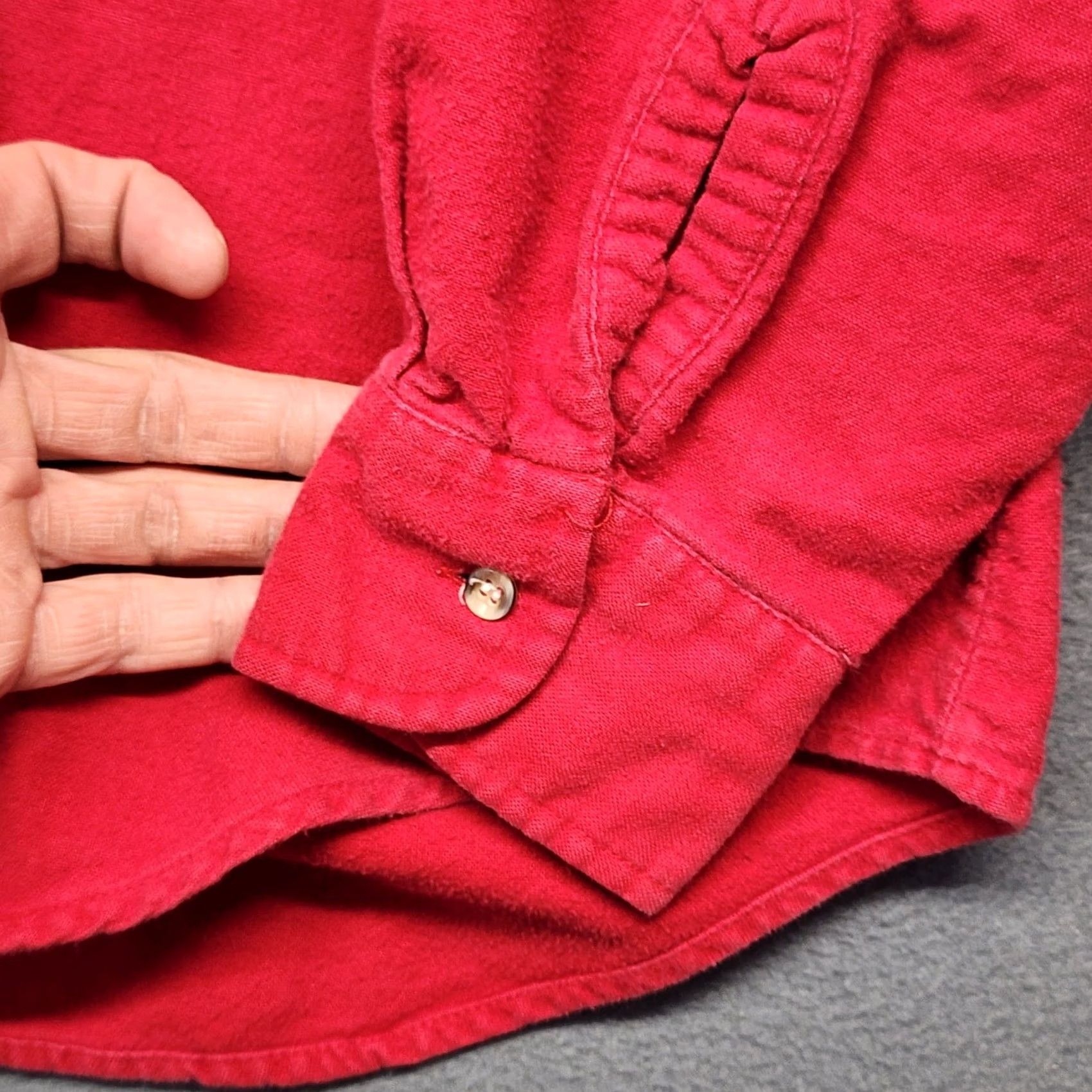 McGregor VINTAGE McGregor Scotland Men Shirt Long Sleeve Button-Up Chamois Flannel Red Medium Size US M / EU 48-50 / 2 - 7 Thumbnail