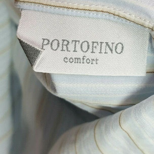 Ermenegildo Zegna VINTAGE Ermenegildo Zegna Button-Front Shirt Striped Shirt Long Sleeve Men L Blue Retro Outdoor 90s Size US L / EU 52-54 / 3 - 6 Thumbnail