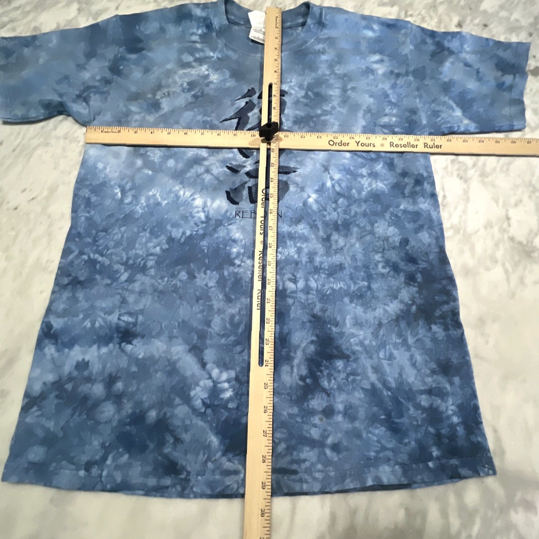 Gildan REBORN 3.8 Tie Die Blue T Shirt Men’s Large Gildan Heavy Weight Shirt Size US L / EU 52-54 / 3 - 6 Thumbnail