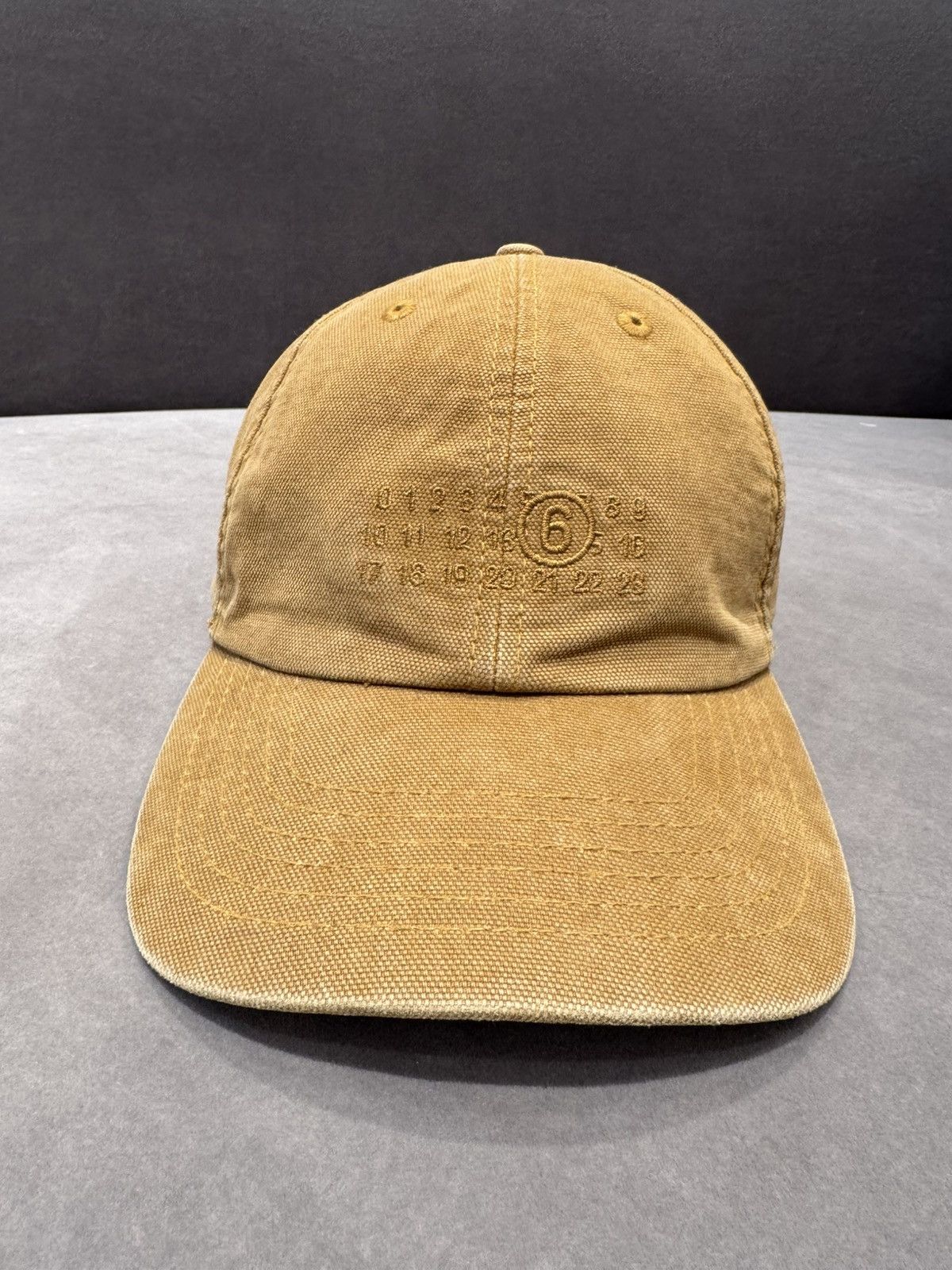 Maison Margiela NWT MM6 Logo Embroidered Baseball Cap - Brown, M Size ONE SIZE - 2 Thumbnail