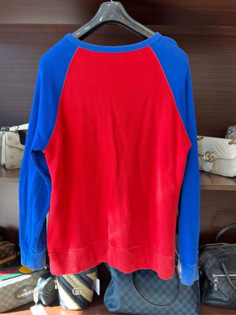 Gucci Gucci Red and Blue Sweatshirt with Logo-2506 Size US M / EU 48-50 / 2 - 4 Thumbnail