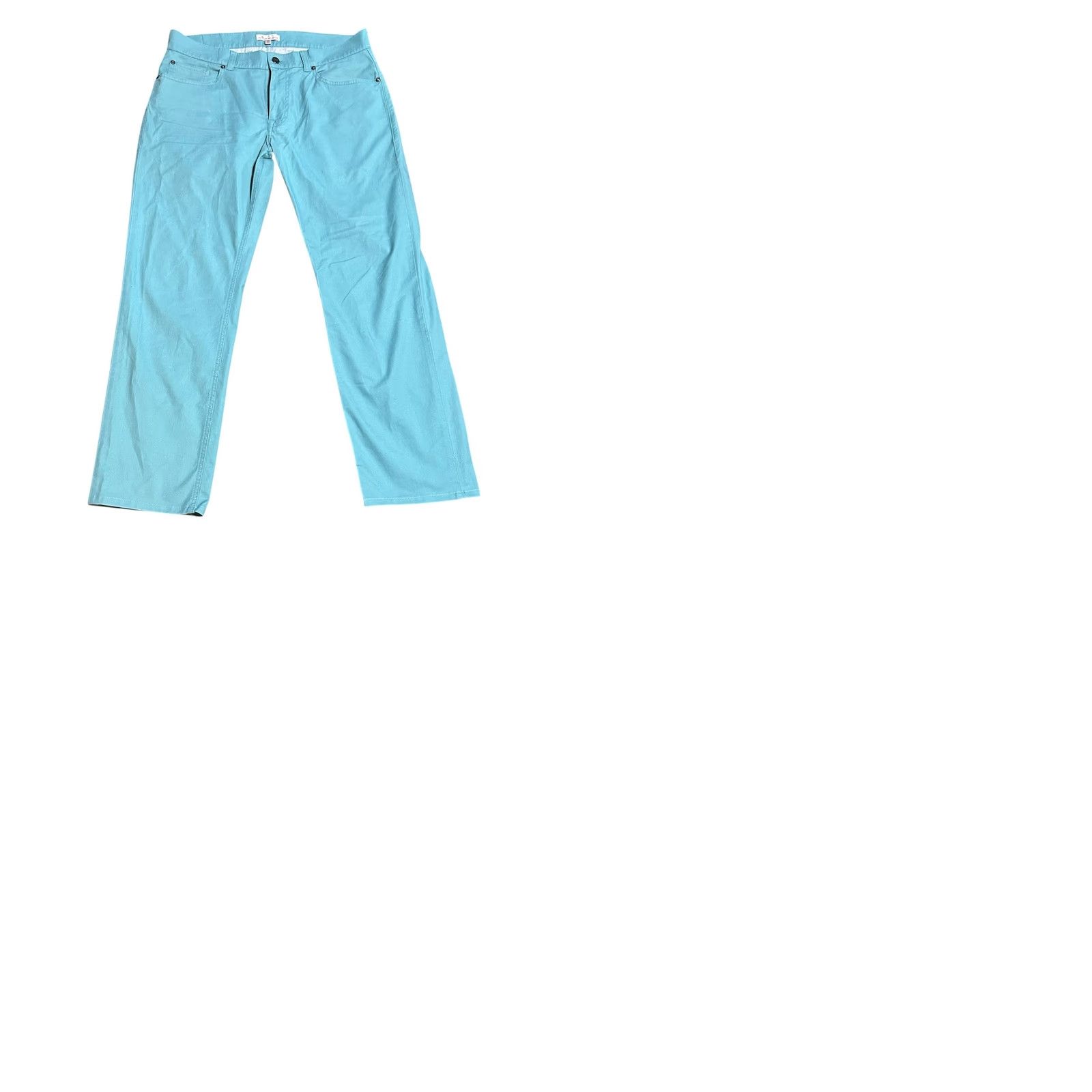 Peter Millar Peter Millar Pants Mens 33x34 Green Teal Performance Five Pocket Golf Slacks Mens Regular Straight Green 5 Pocket Peter Millar Crown Size US 33 - 10 Thumbnail