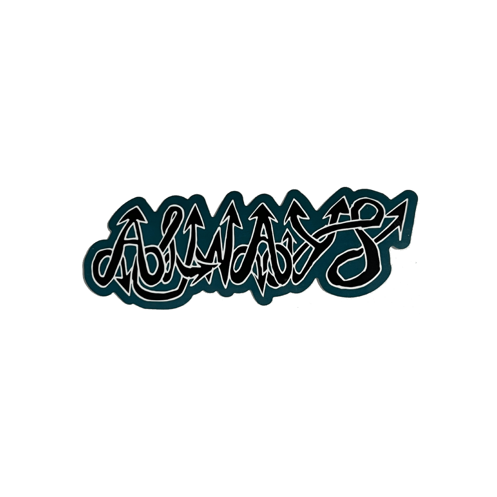 always do what you should do Always Shimpei Logo Sticker Teal Size ONE SIZE - 1 Preview