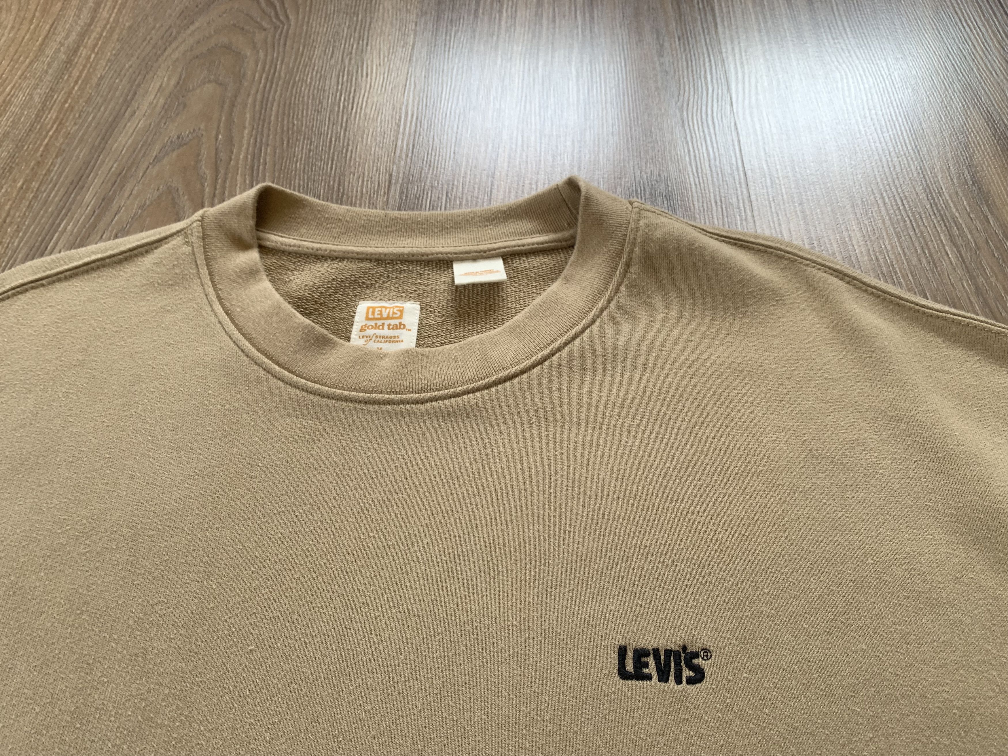 Levi's Levi's Gold Tab Crewneck Beige Sweatshirt Size US M / EU 48-50 / 2 - 5 Thumbnail