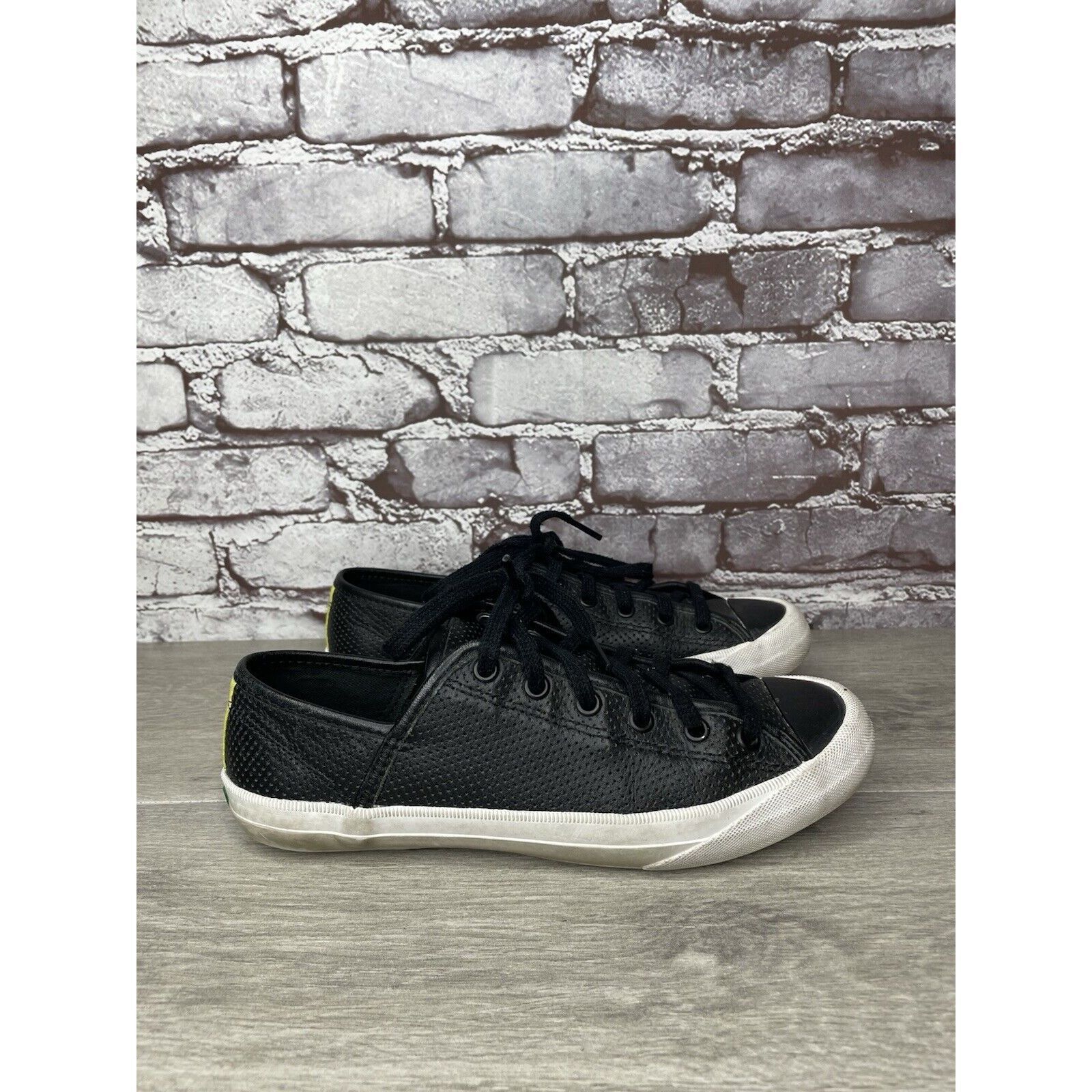 Kate Spade Kate Spade Saturday PF-Flyers Black Leather Low Top Sneakers Size US 8 / IT 38 - 15 Thumbnail