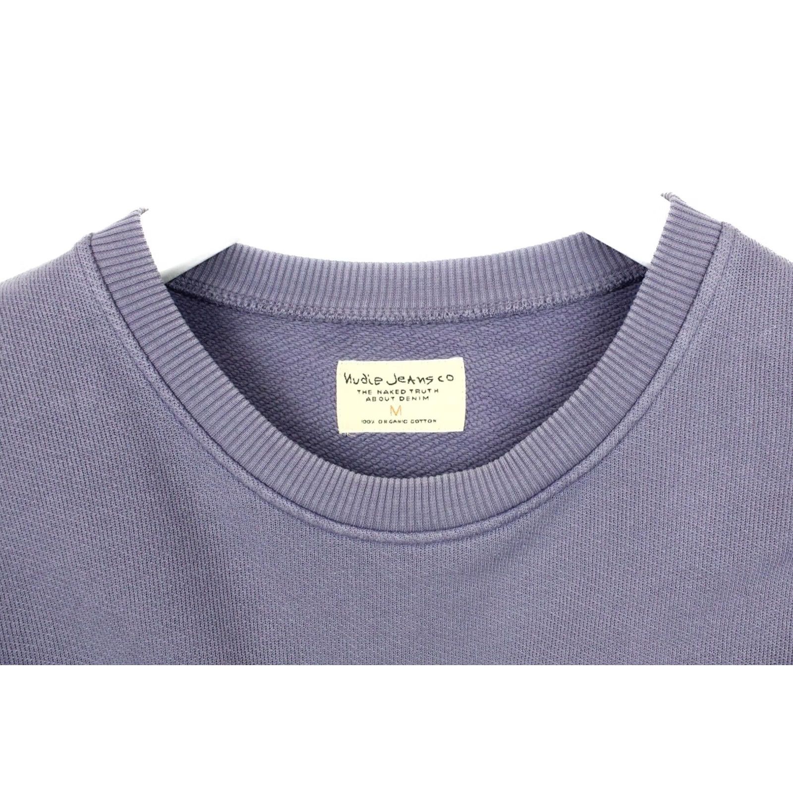 Vintage Nudie Lukas Logo Boy Sweatshirt Men's MEDIUM Pullover Organic Purple Size US M / EU 48-50 / 2 - 4 Thumbnail