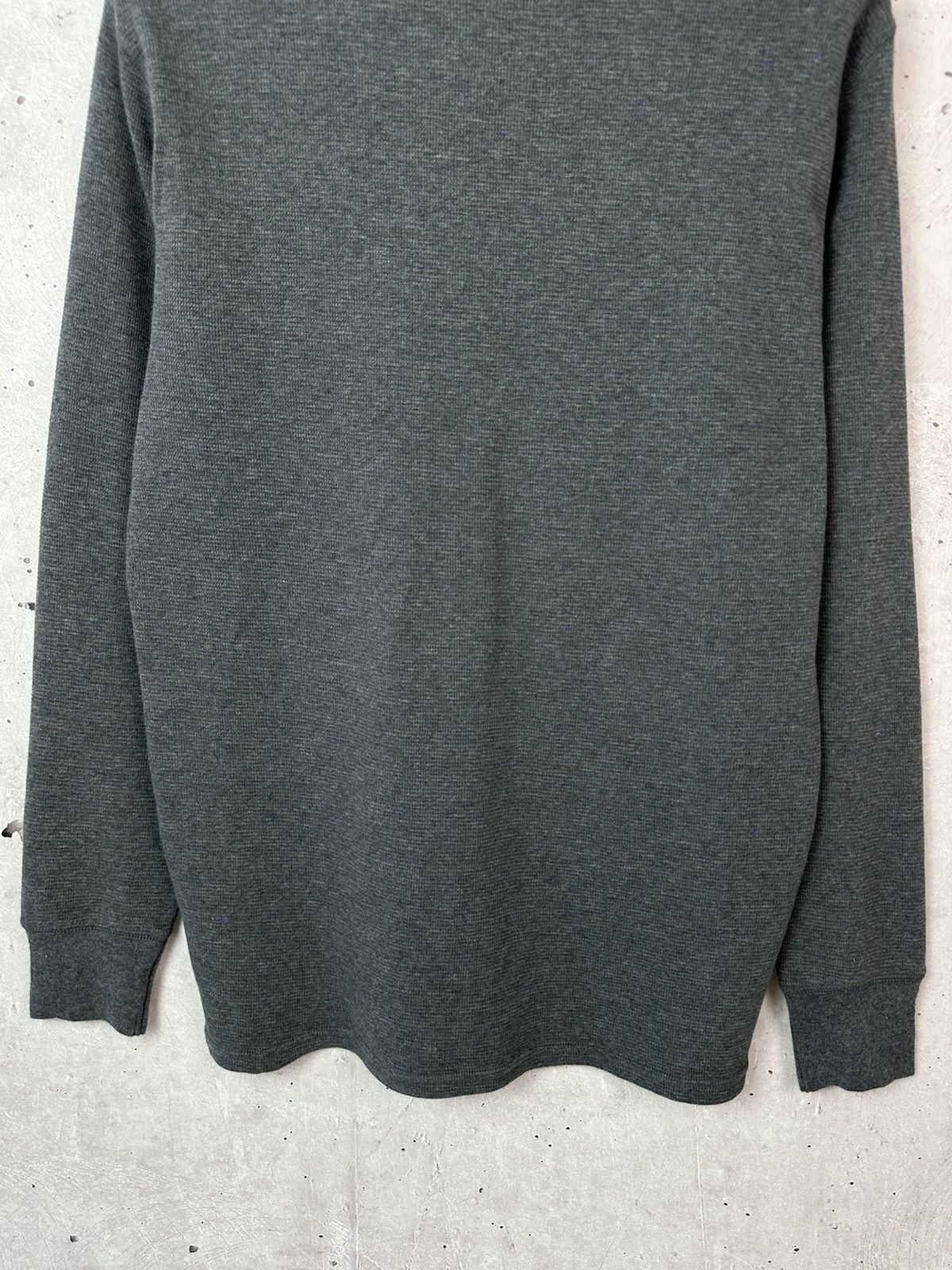Polo Ralph Lauren Ralph Laurent Grey Waffle Cotton Men’s Crew Neck Jumper Size US L / EU 52-54 / 3 - 9 Thumbnail