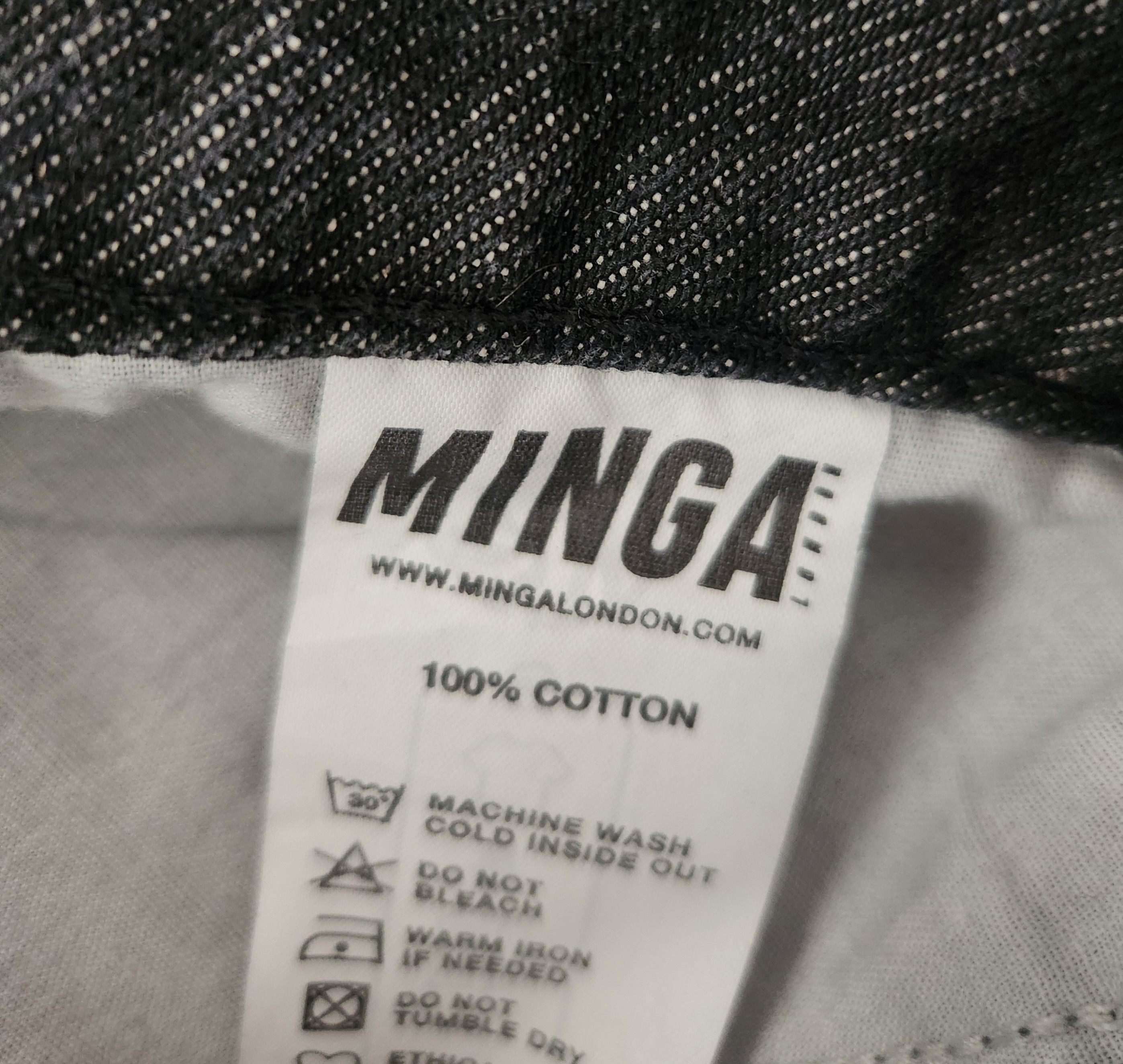 Minga London Minga London Bones Black Washed Skeleton Print Baggy 32 Size 32" / US 10 / IT 46 - 12 Thumbnail