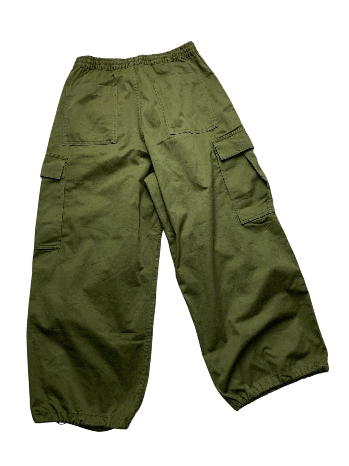 Japanese Brand 🐍 SOLD OUT 🐍 GU Twill Superwide Cargo Balloon Pants Size US 32 / EU 48 - 2 Thumbnail