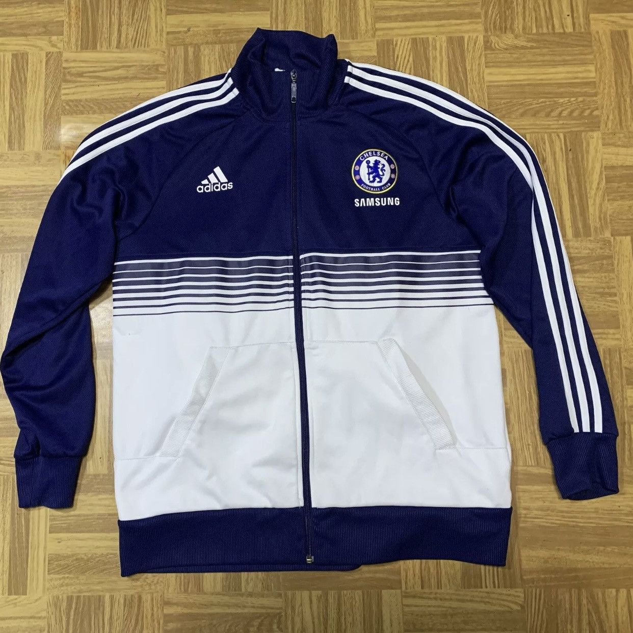 Adidas × Vintage Vintage Adidas FC Chelsea Track Jacket Size XL 2011 Size US XL / EU 56 / 4 - 3 Thumbnail