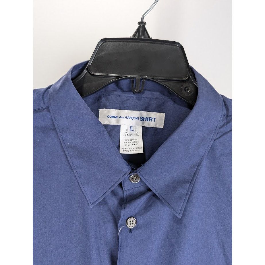 Comme des Garcons SHIRT o1rshd1 Button Shirt in Navy Blue Size US XL / EU 56 / 4 - 3 Thumbnail