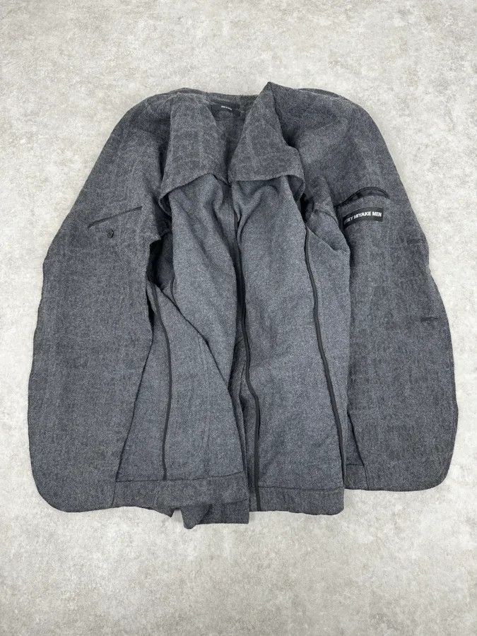 Issey Miyake Issey Miyake Men Grey Wool Mozaic Blazer Jacket Size 42R - 7 Thumbnail