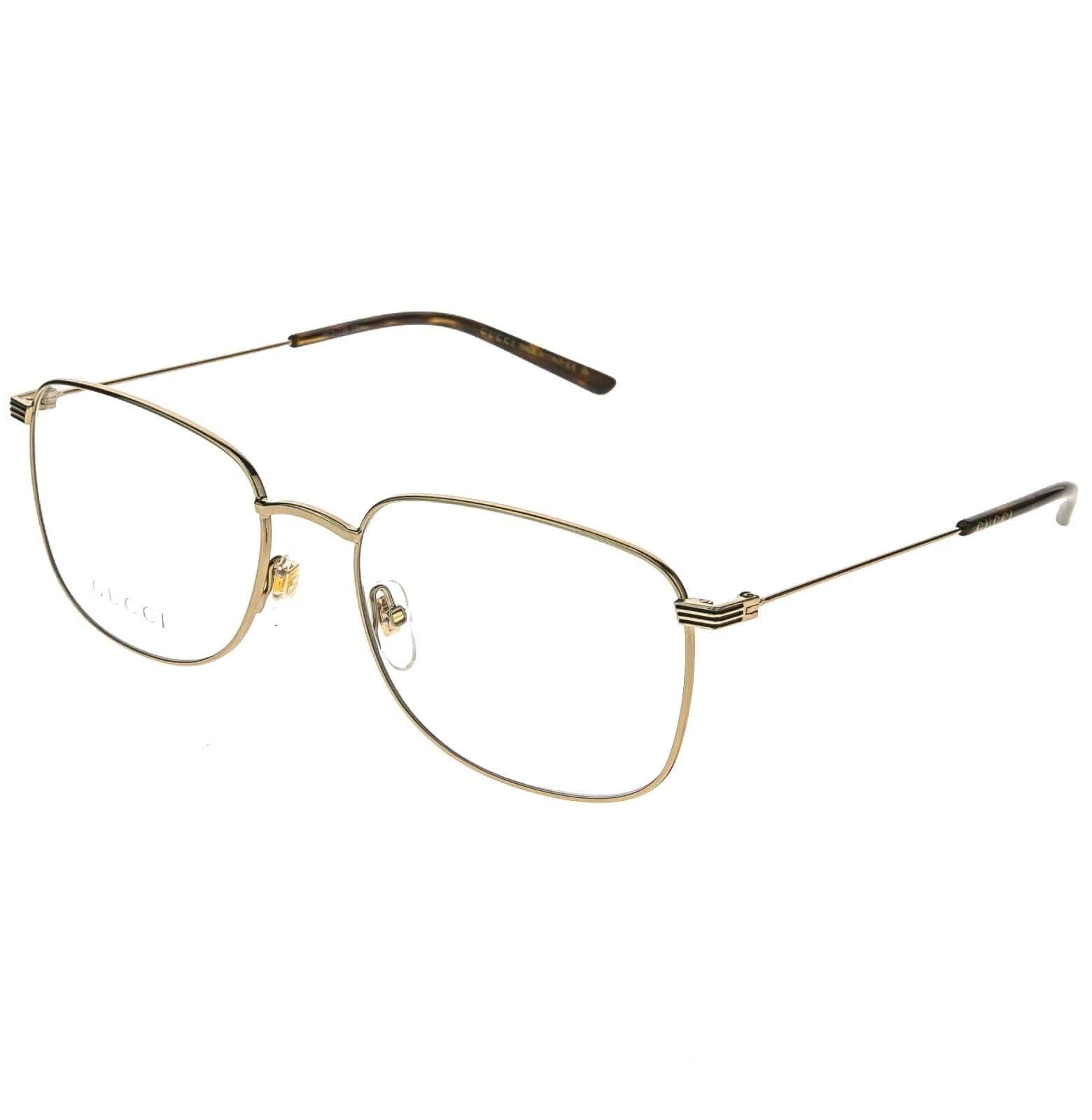 Gucci GUCCI GG1052O 1052 Gold Classic Stripe Logo Eyeglasses 004 Size ONE SIZE - 8 Thumbnail